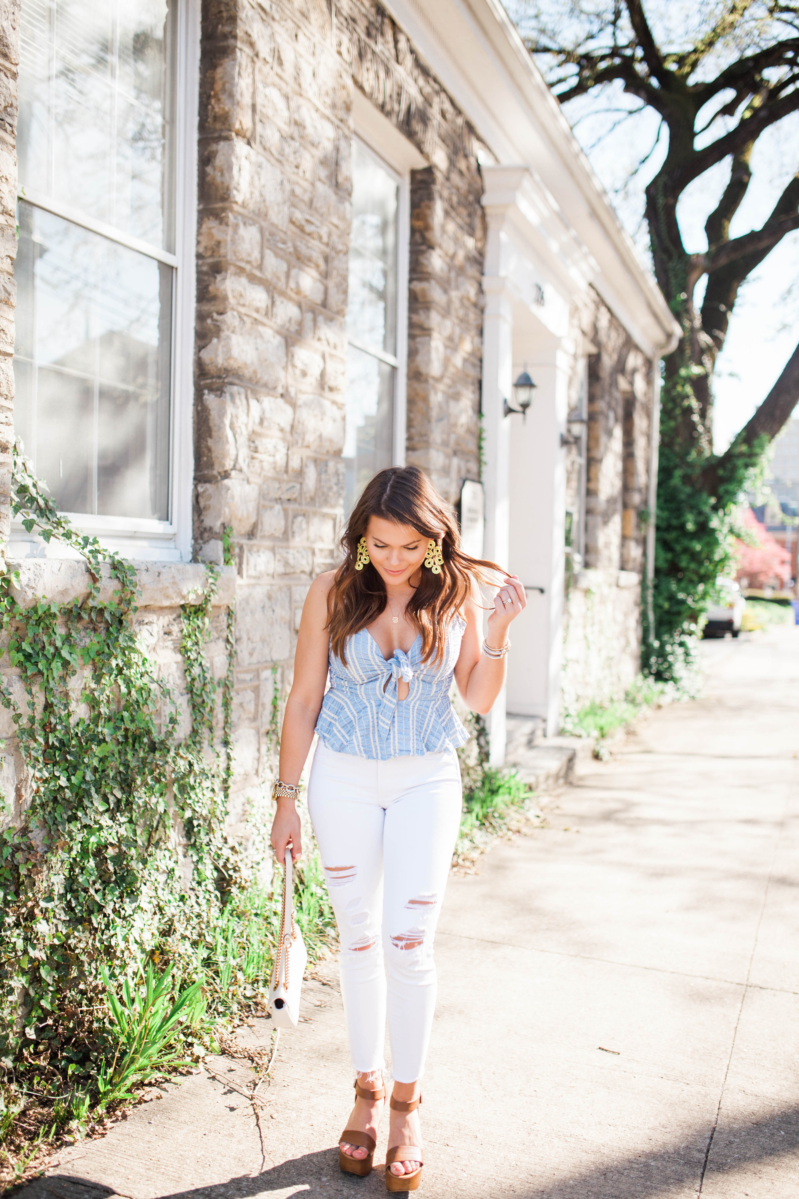 How to wear a crop top / stripe crop top 