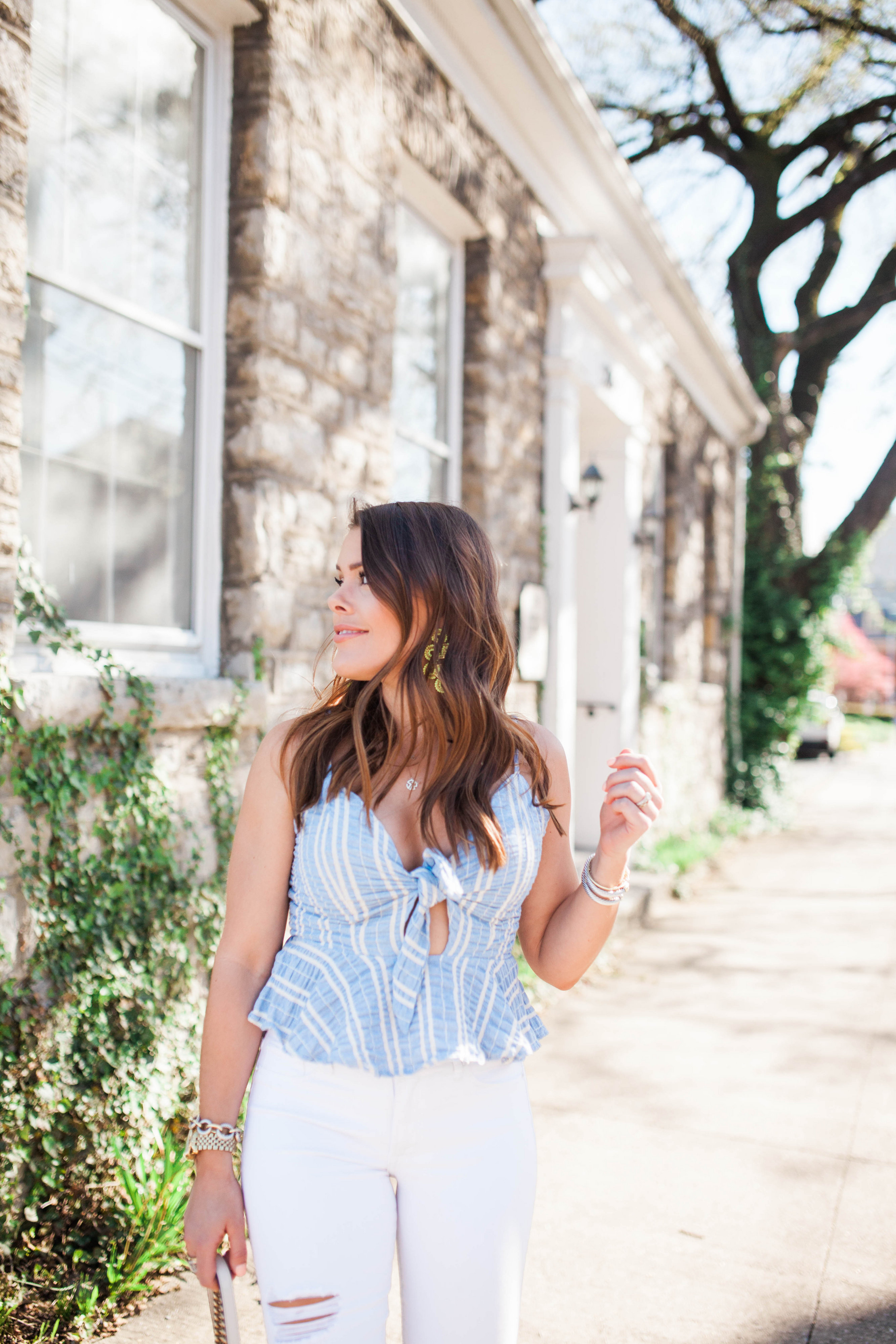 How to wear a crop top / stripe crop top 