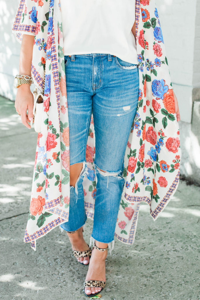 Long Floral Kimono Love