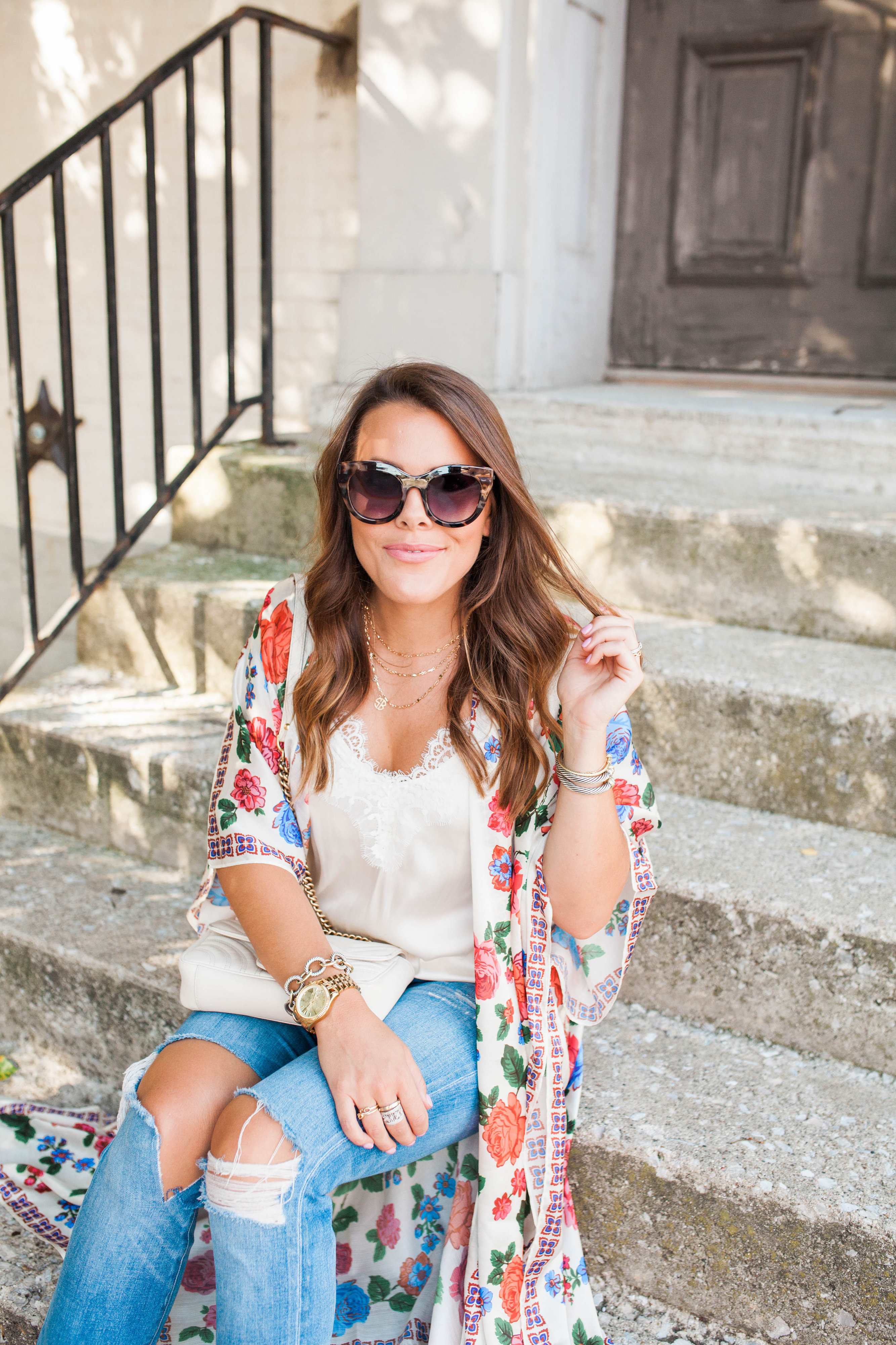 Long Floral Kimono / Summer Style 