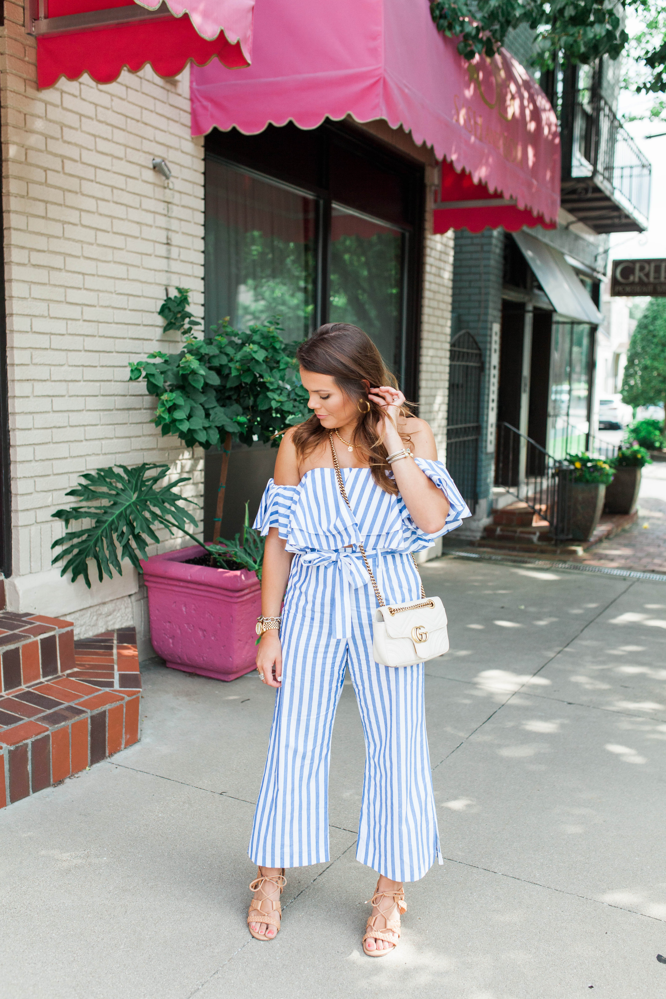 A striped set / matching set 