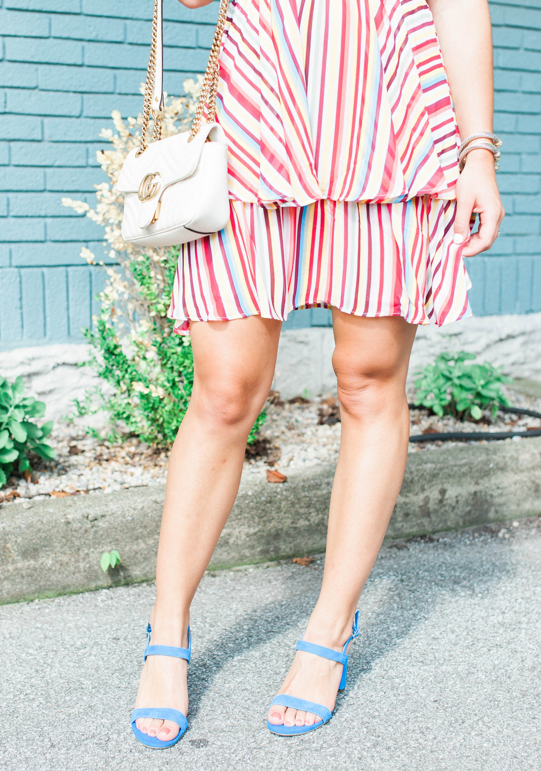 Multi Colored Stripe Dress / Summer Dress 