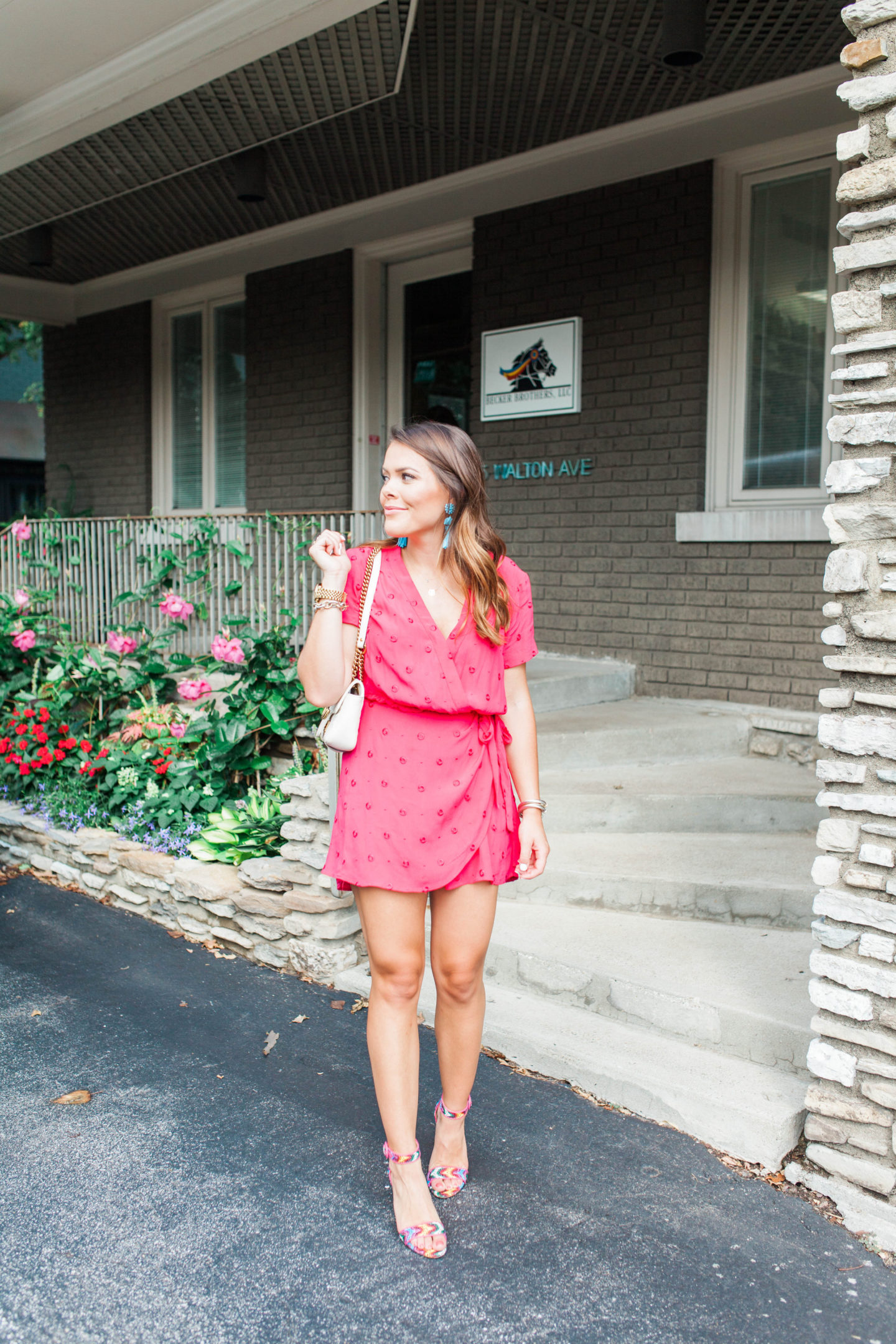 A Pink Wrap Romper You Need ASAP - Glitter & Gingham