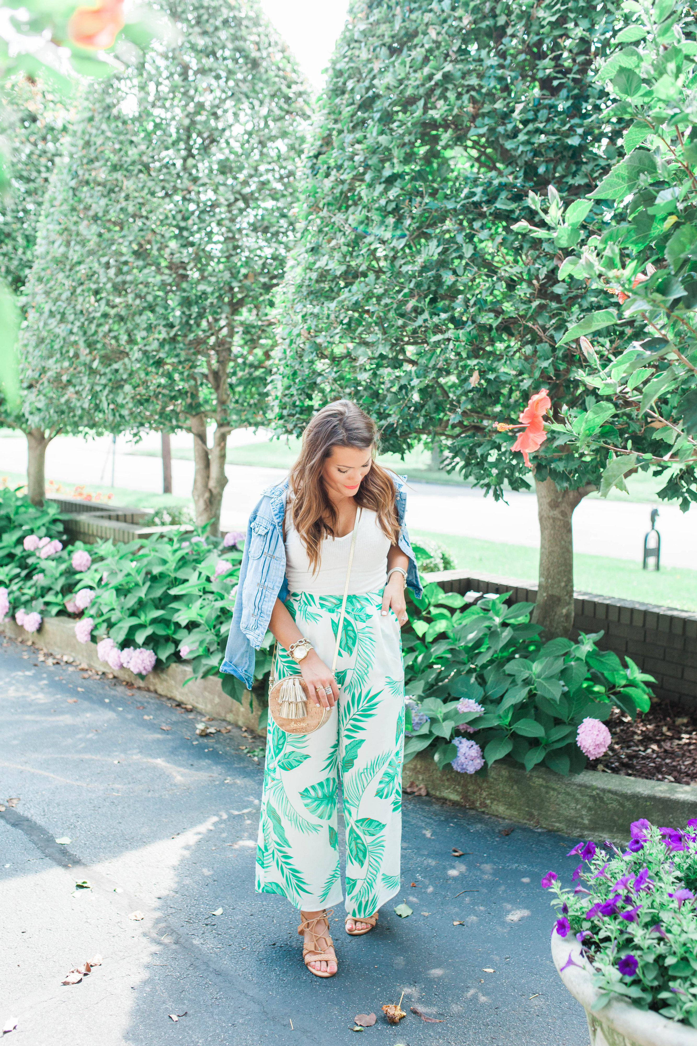 Palm Print Pants / Summer Outfit 