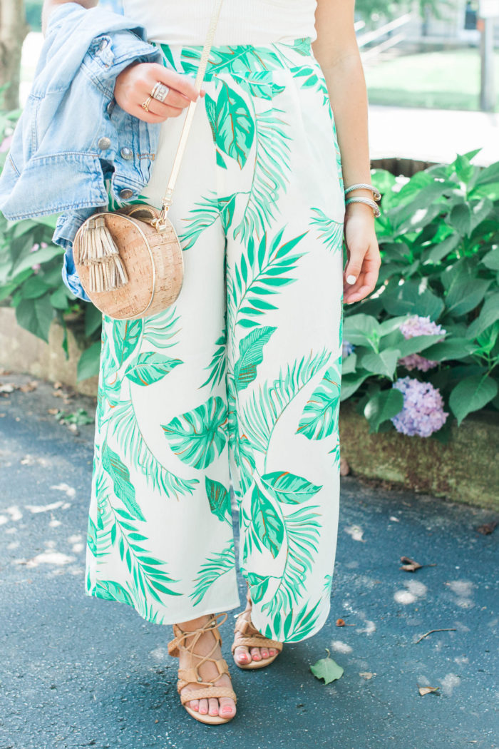 palm print pants please