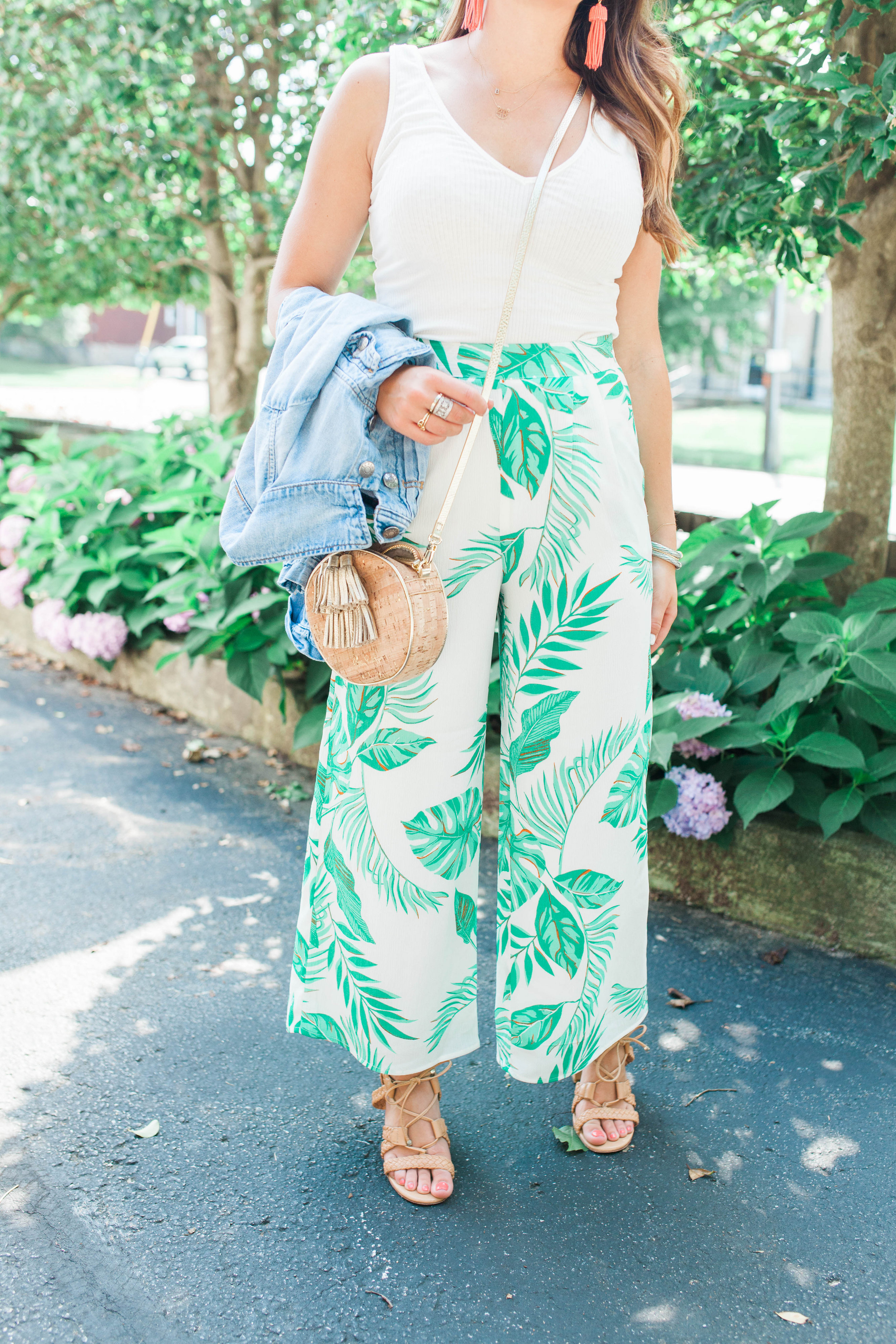 Palm Print Pants / Summer Outfit 