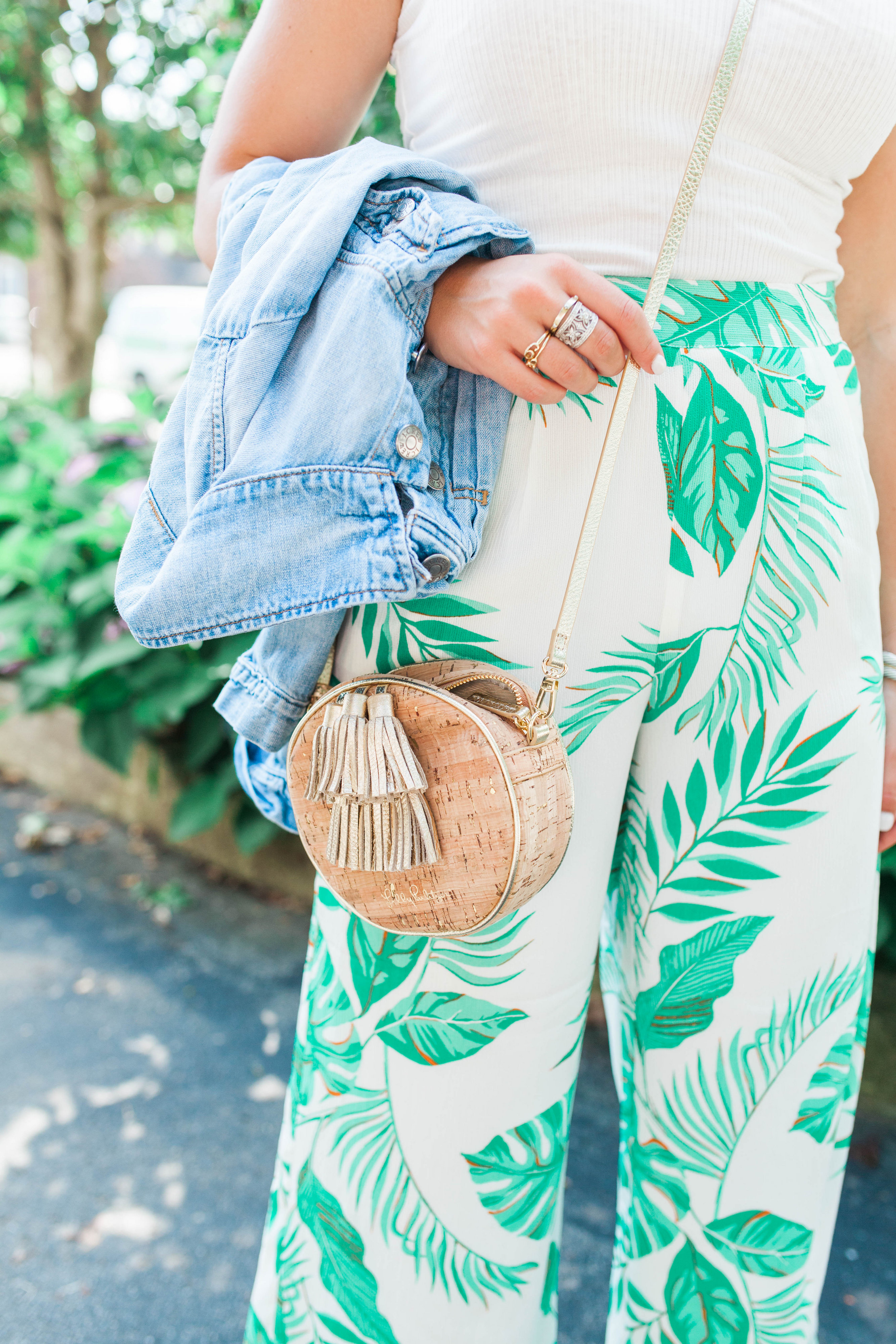 Palm Print Pants / Summer Outfit 