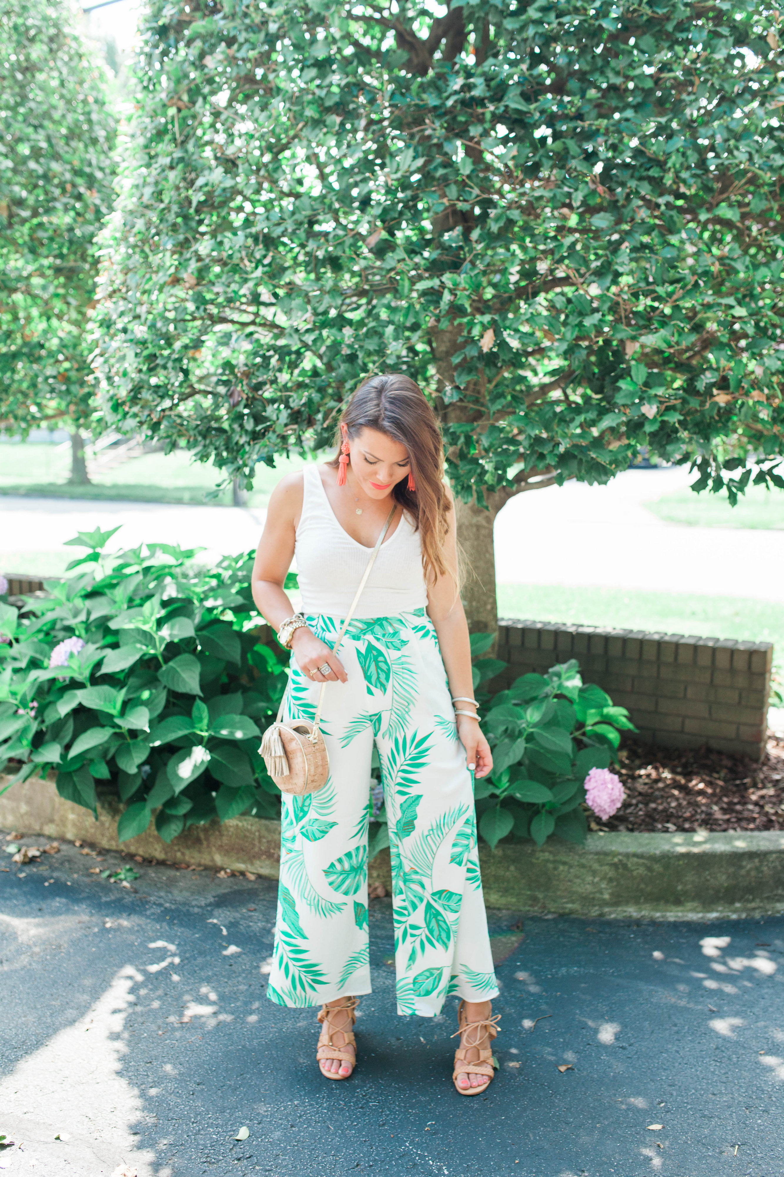 palm print pants please - Glitter & Gingham