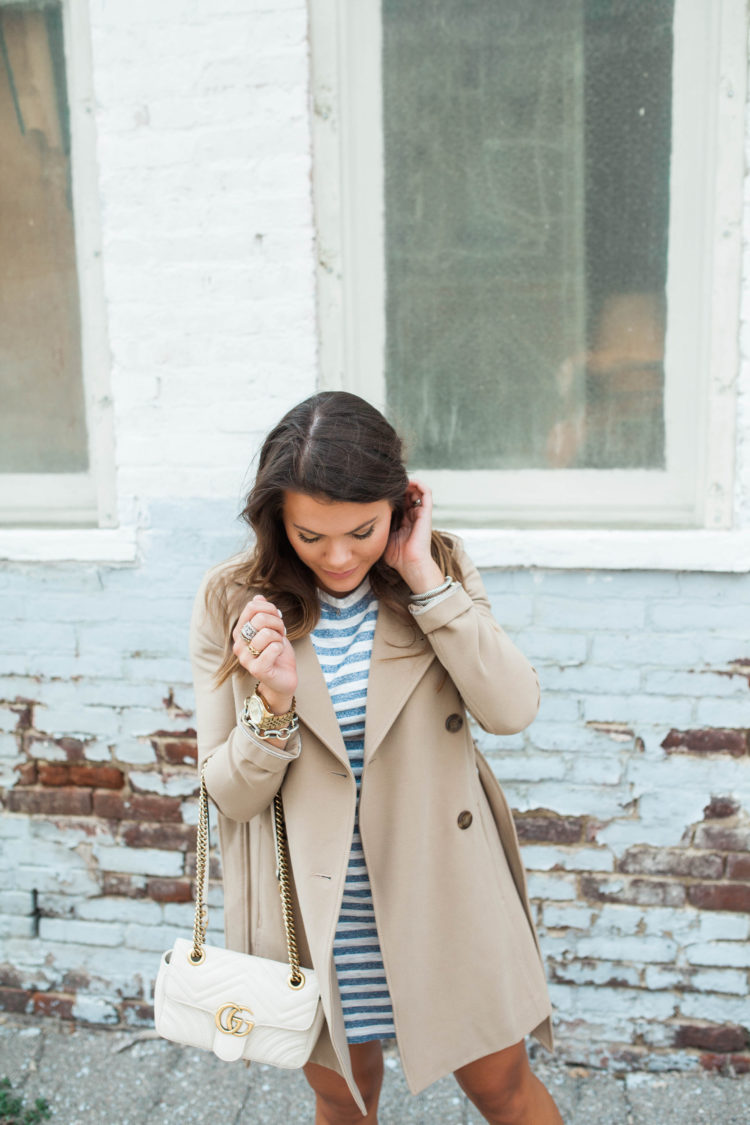 A Casual Take on a Trench Coat - Glitter & Gingham