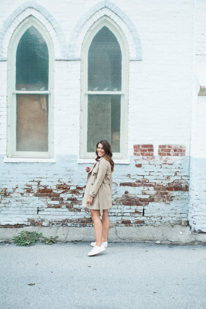 A Casual Take on a Trench Coat