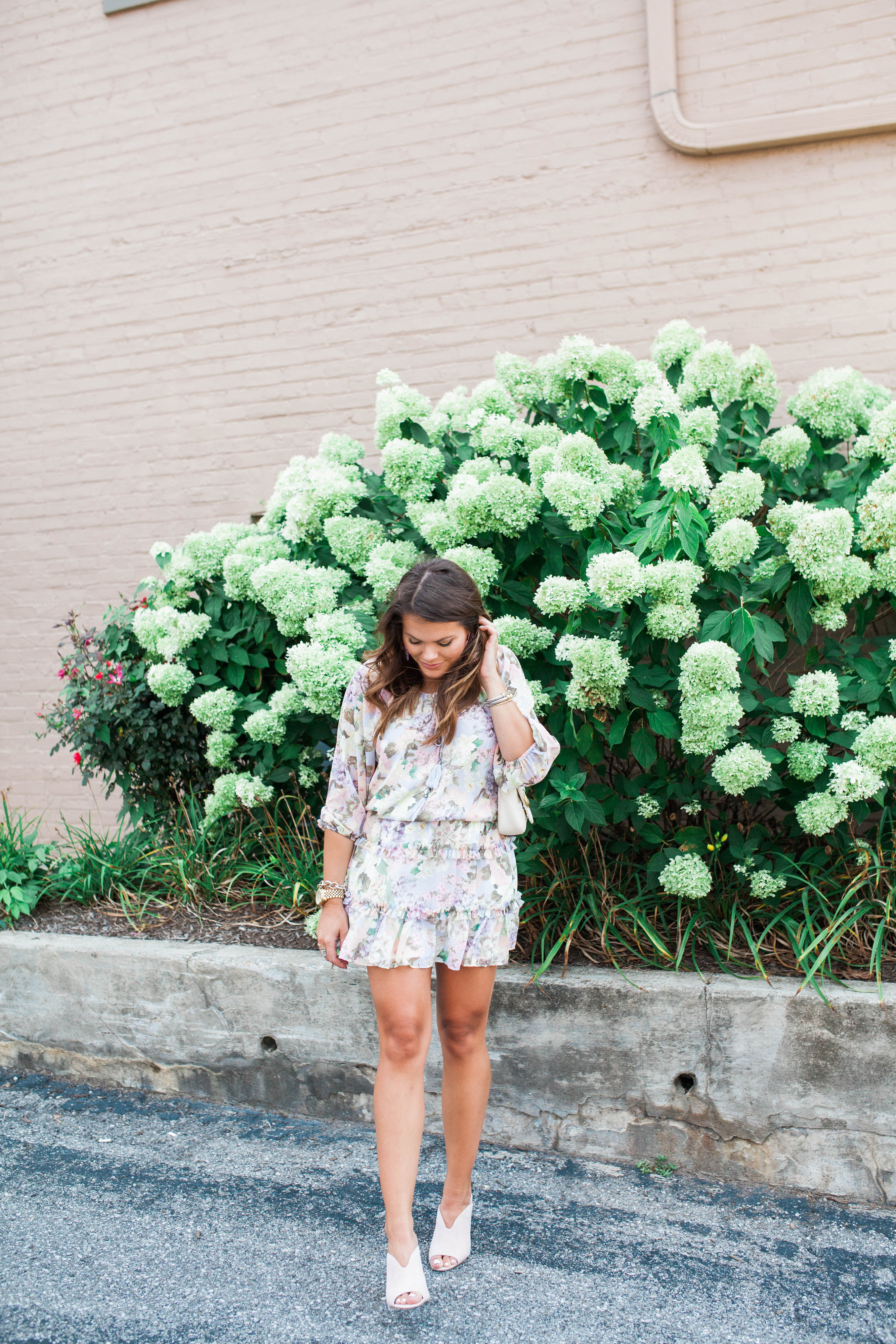 A floral dress wear now wear later