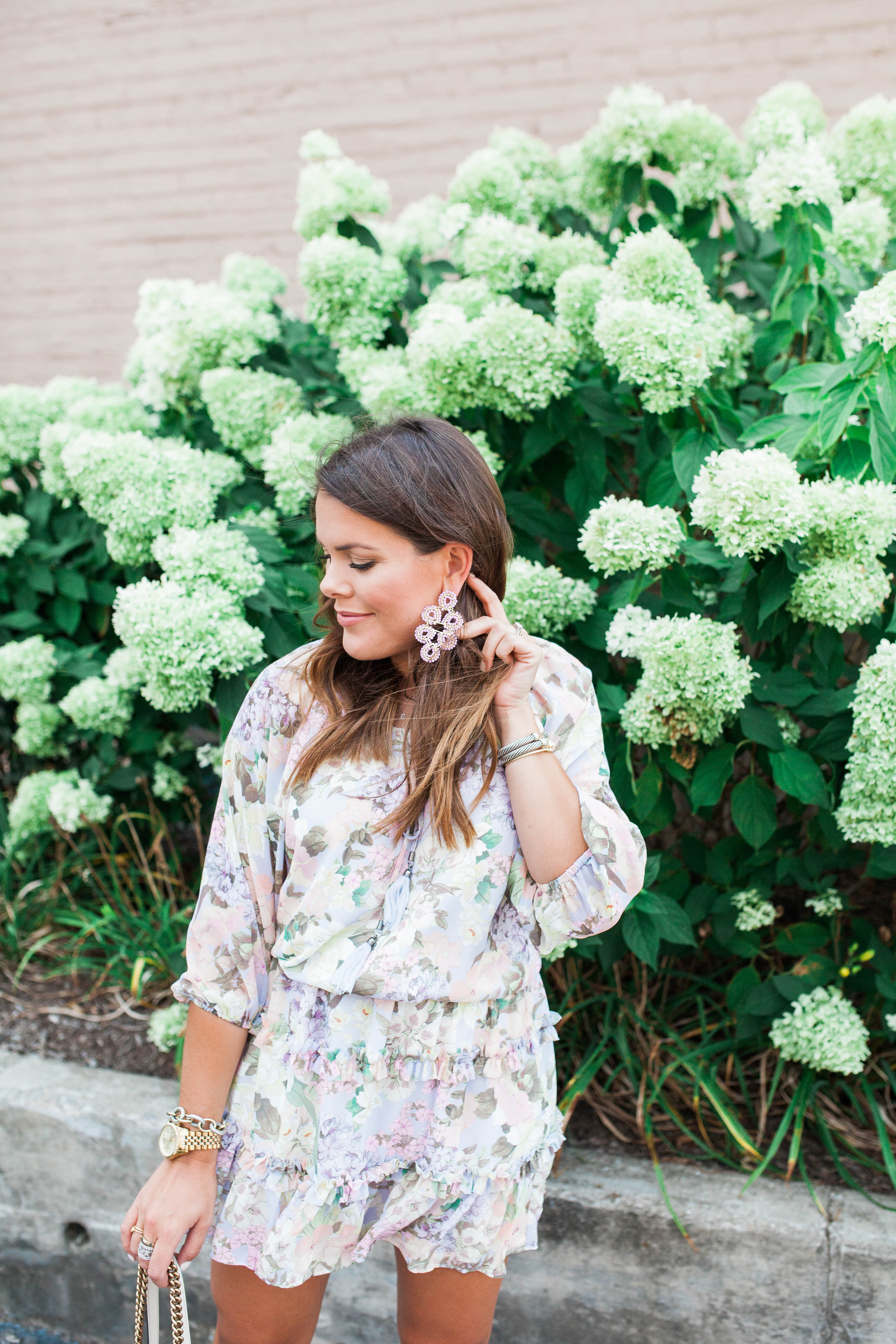 A floral dress wear now wear later