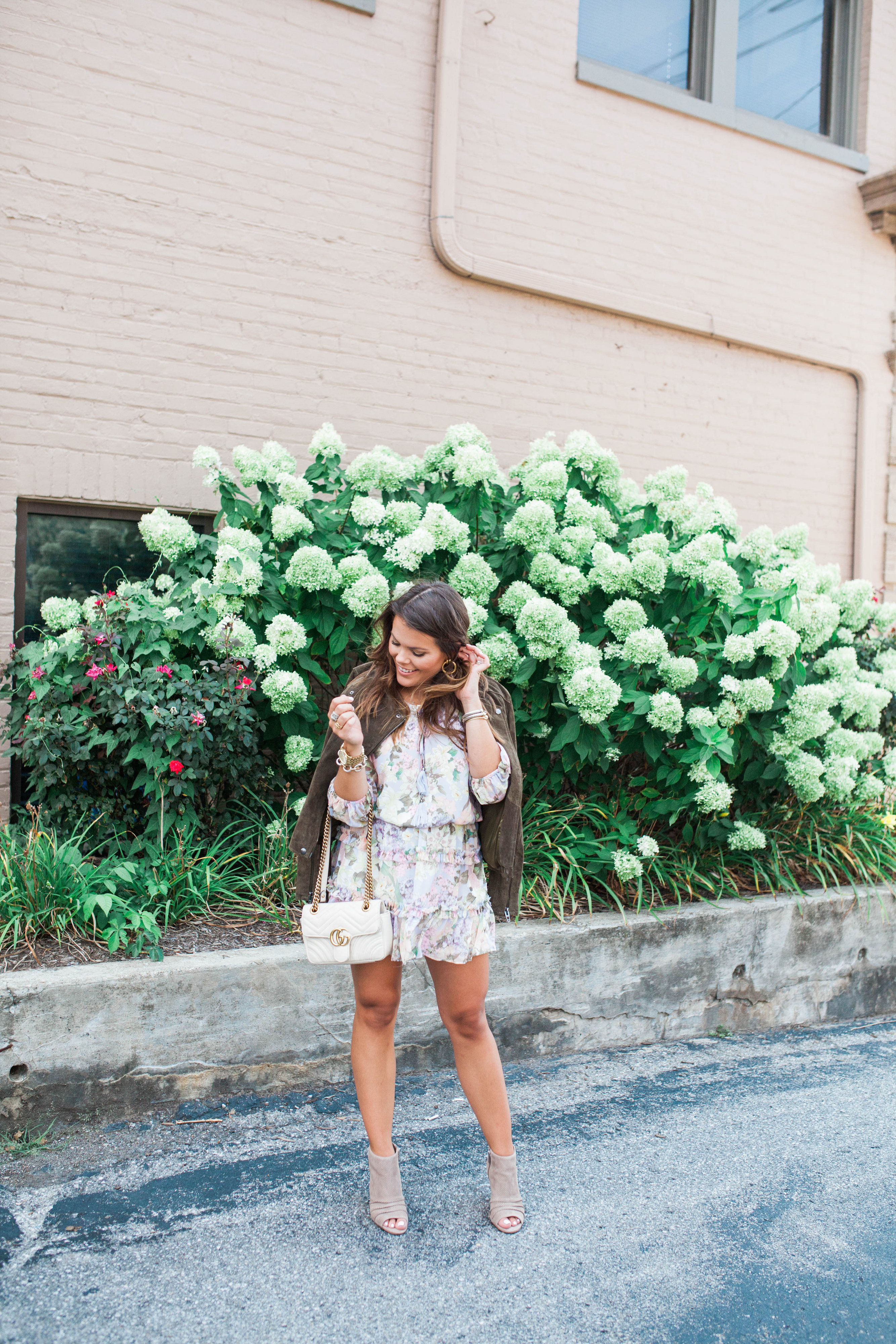 A floral dress wear now wear later