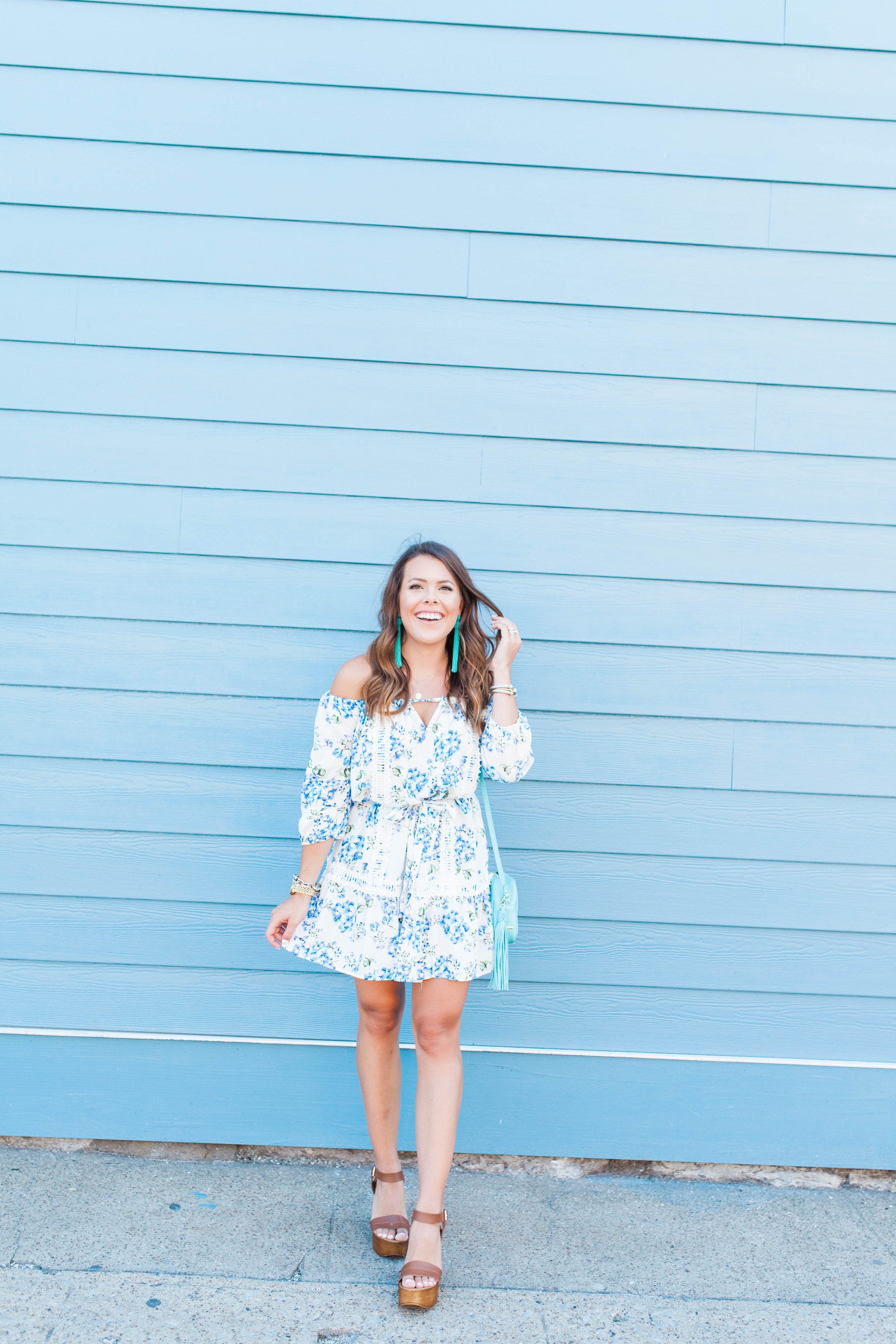 Floral Off The Shoulder Dress