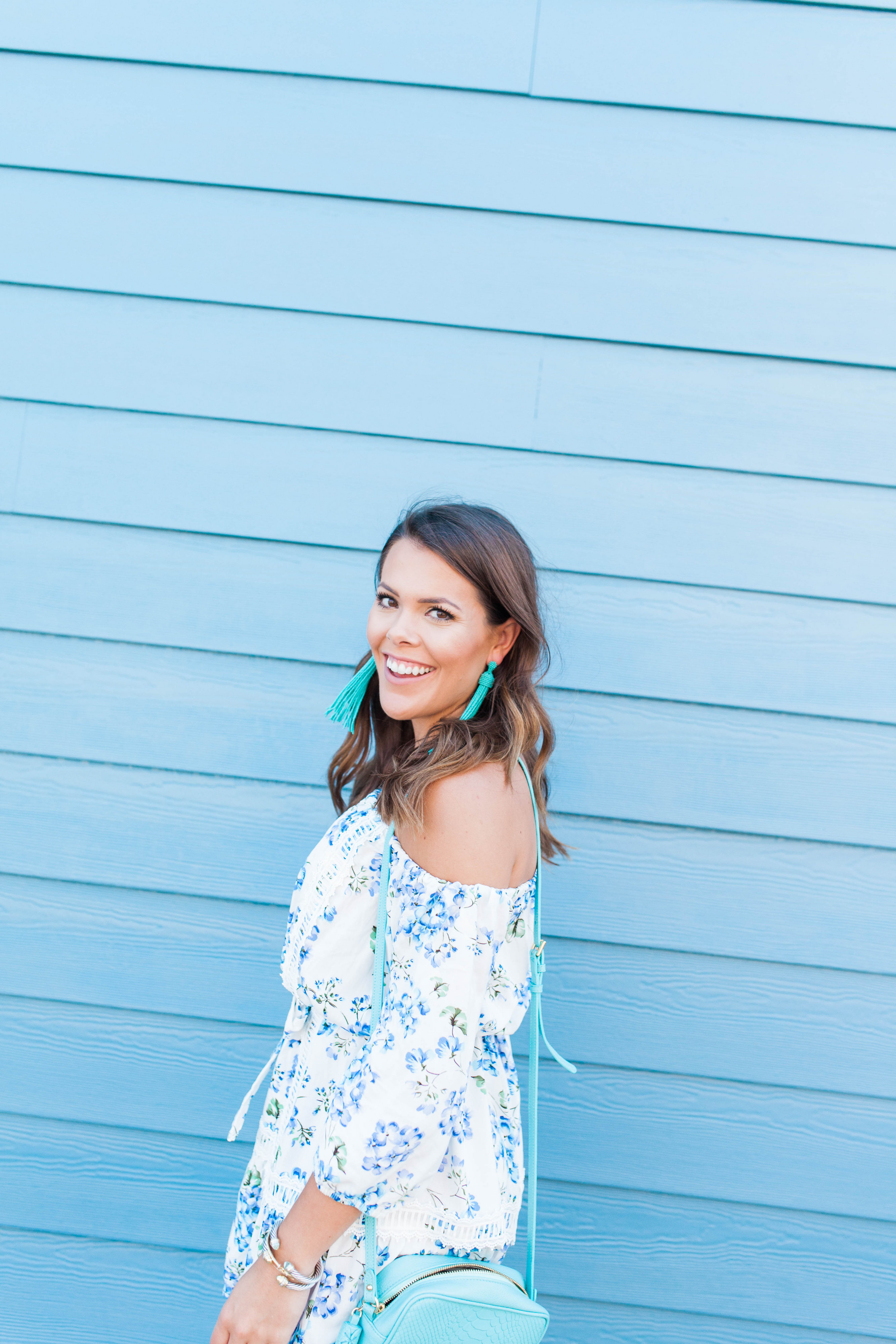 Floral Off The Shoulder Dress