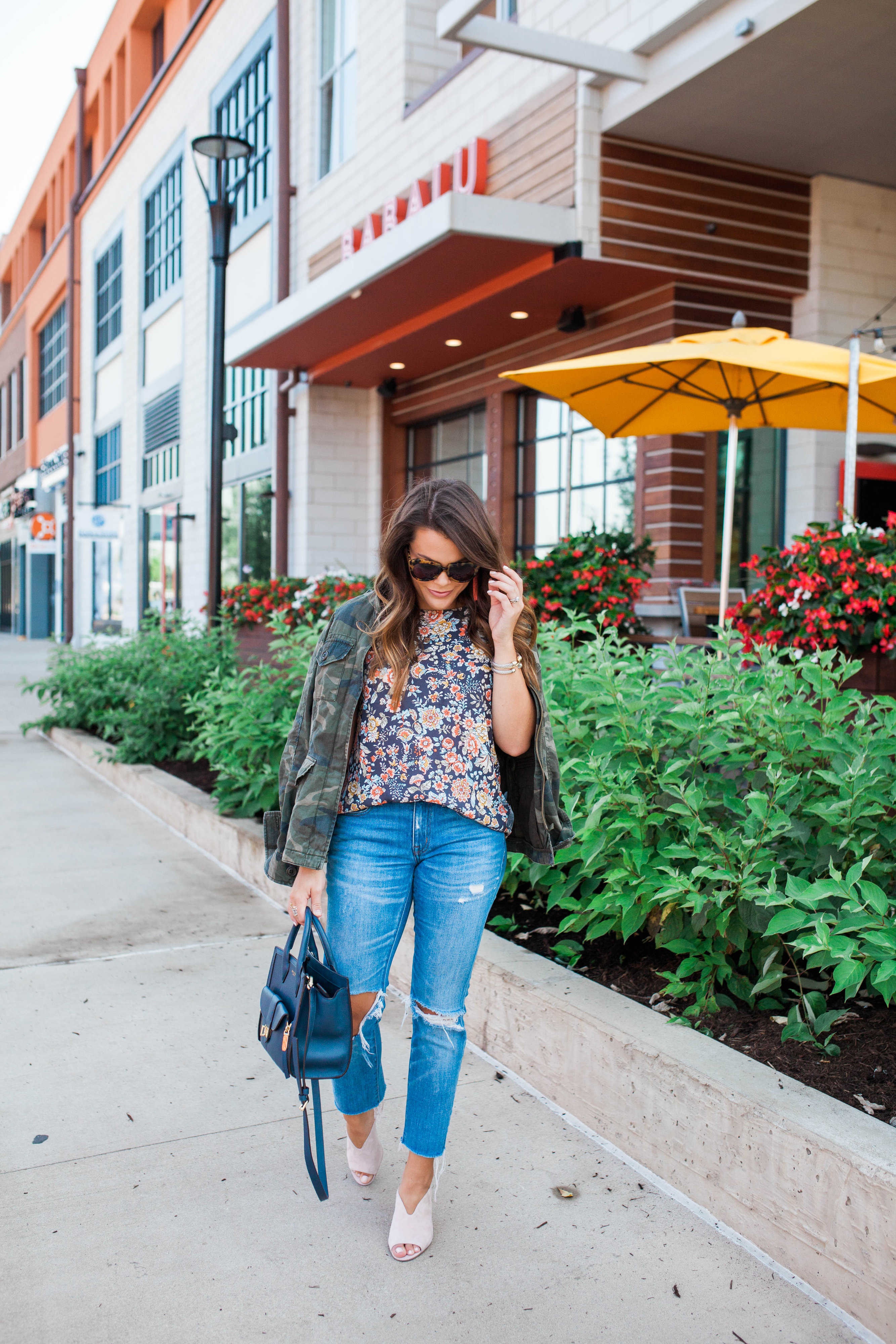 Fall Floral Blouse / Fall to summer style 