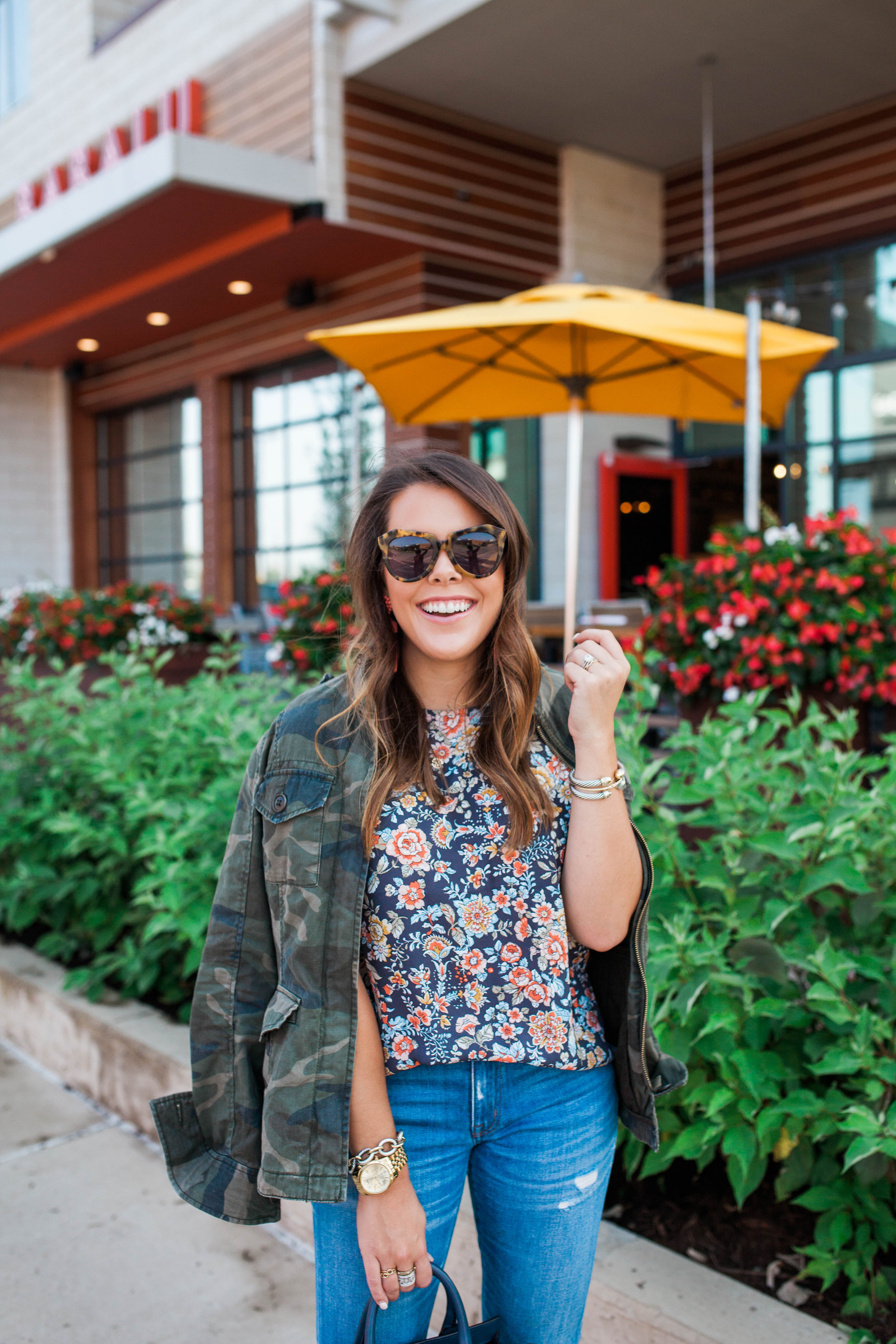 Fall Floral Blouse / Fall to summer style 