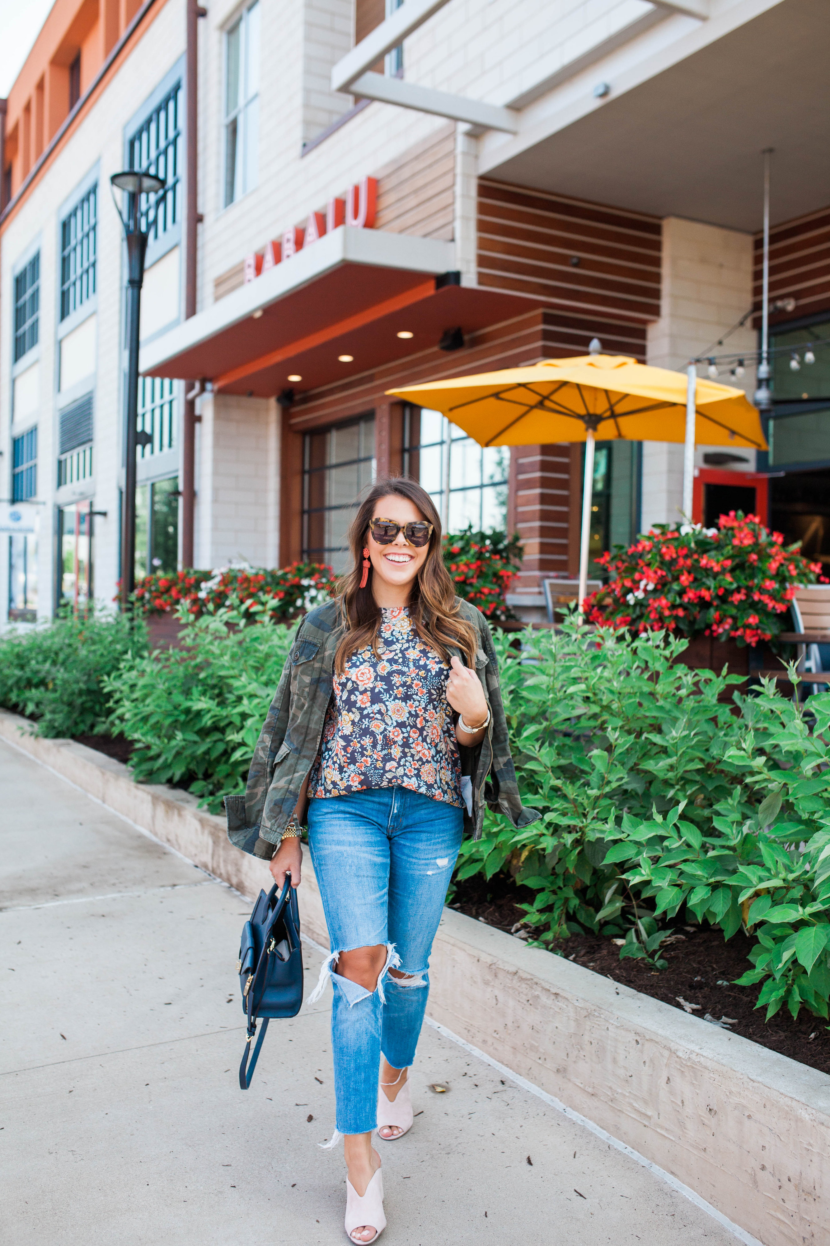 Fall Floral Blouse / Fall to summer style 