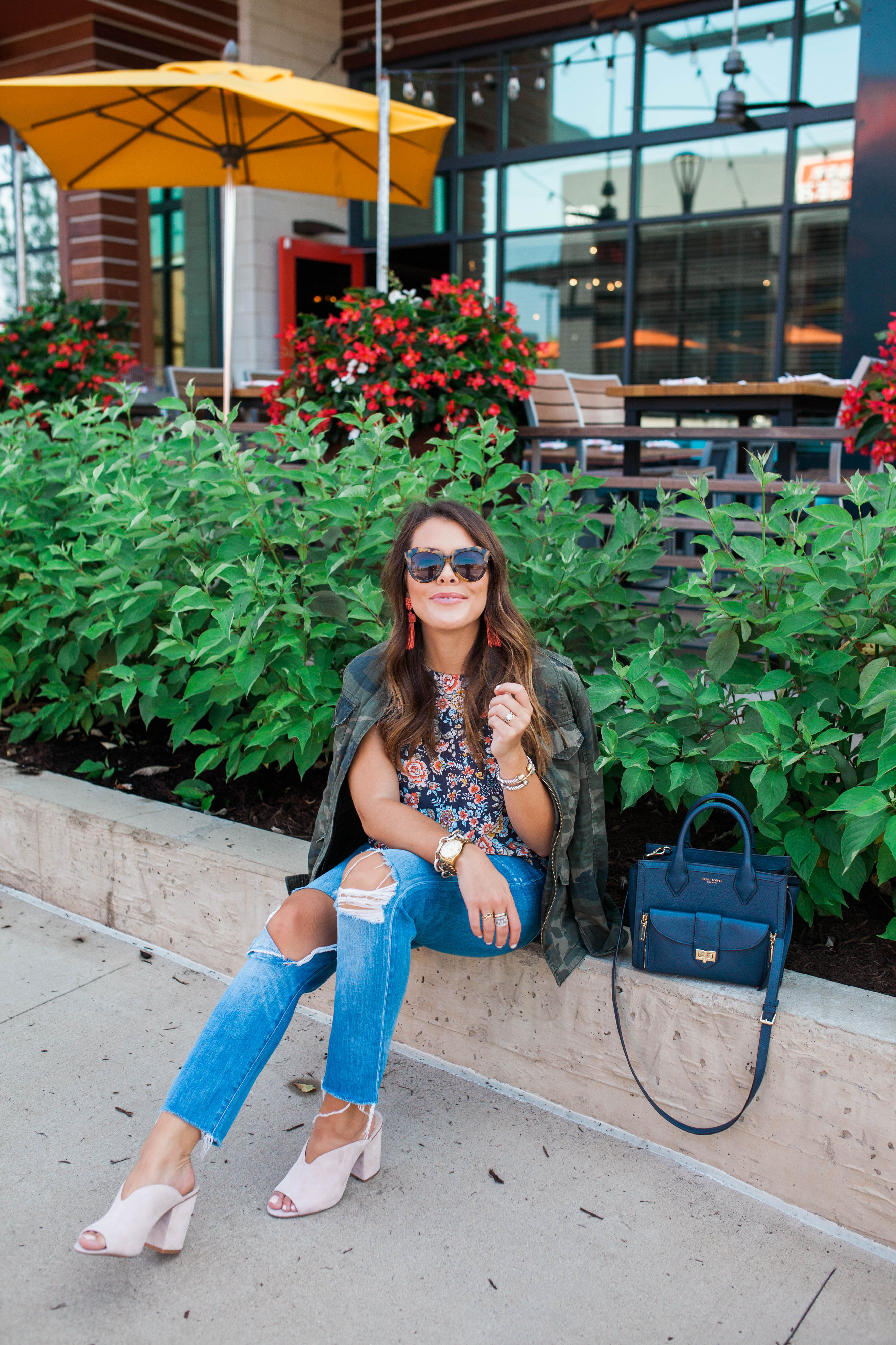 Fall Floral Blouse / Fall to summer style 