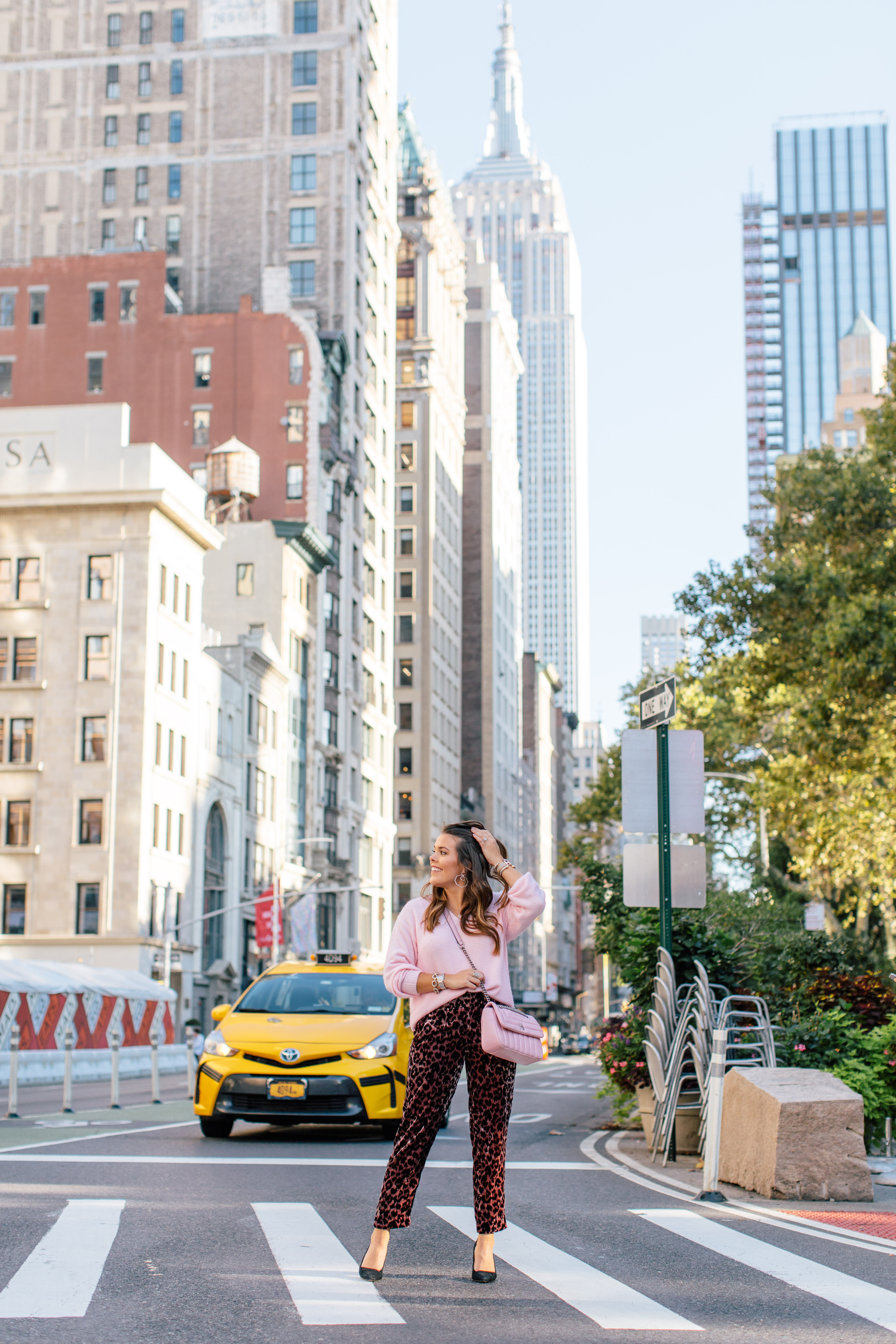 Velvet Leopard Pants / Fall Outfit NYC