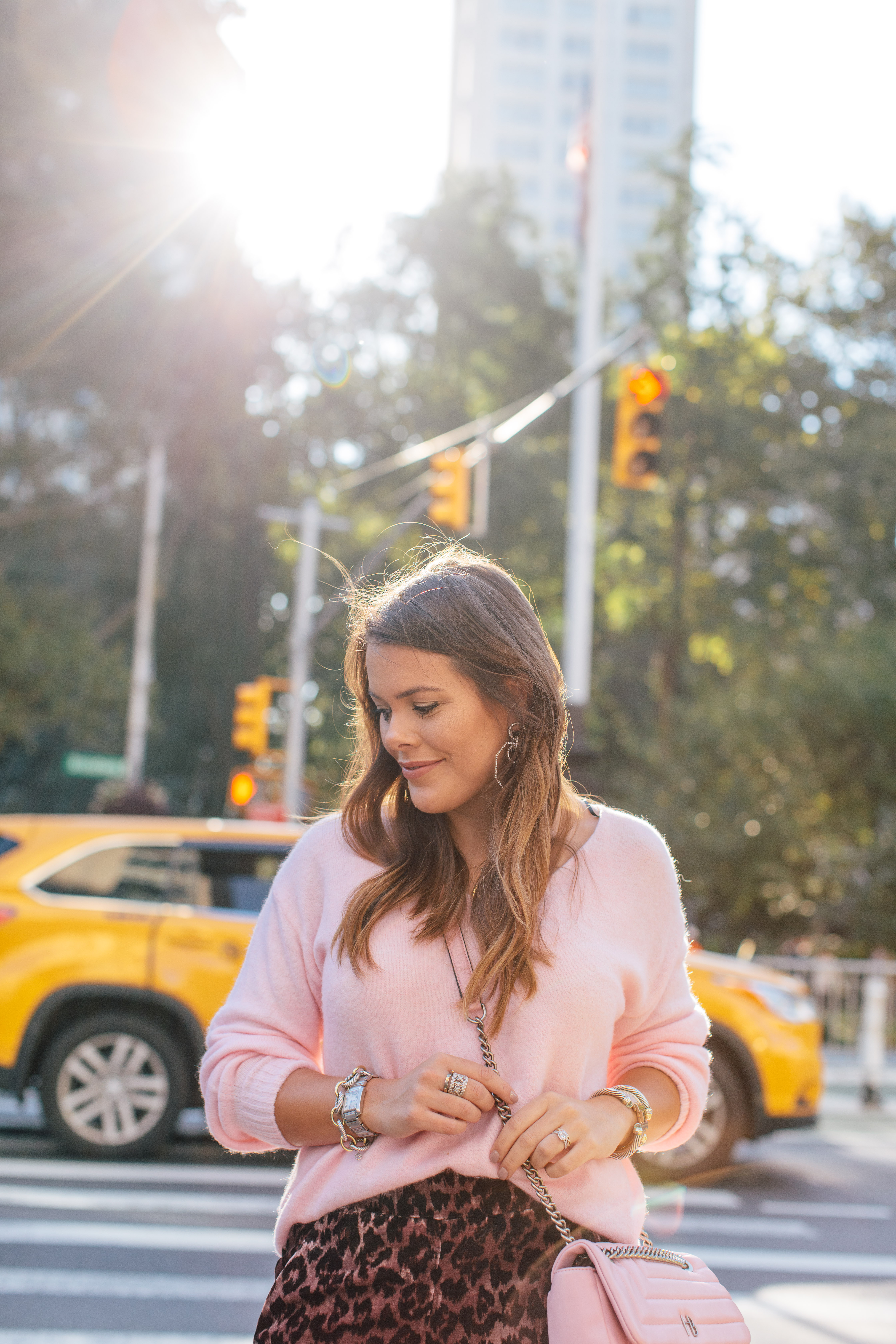 Velvet Leopard Pants / Fall Outfit NYC