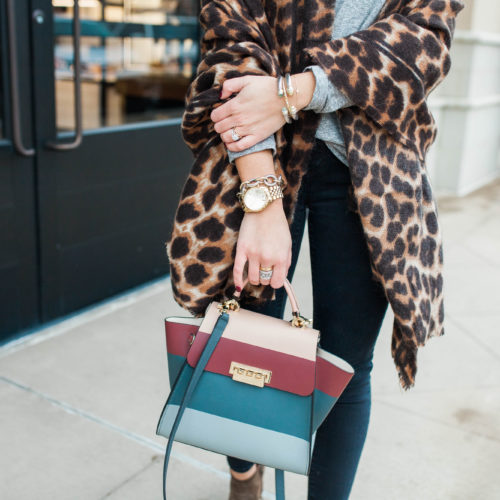 Leopard Scarf / Casual Thanksgiving Outfit Idea