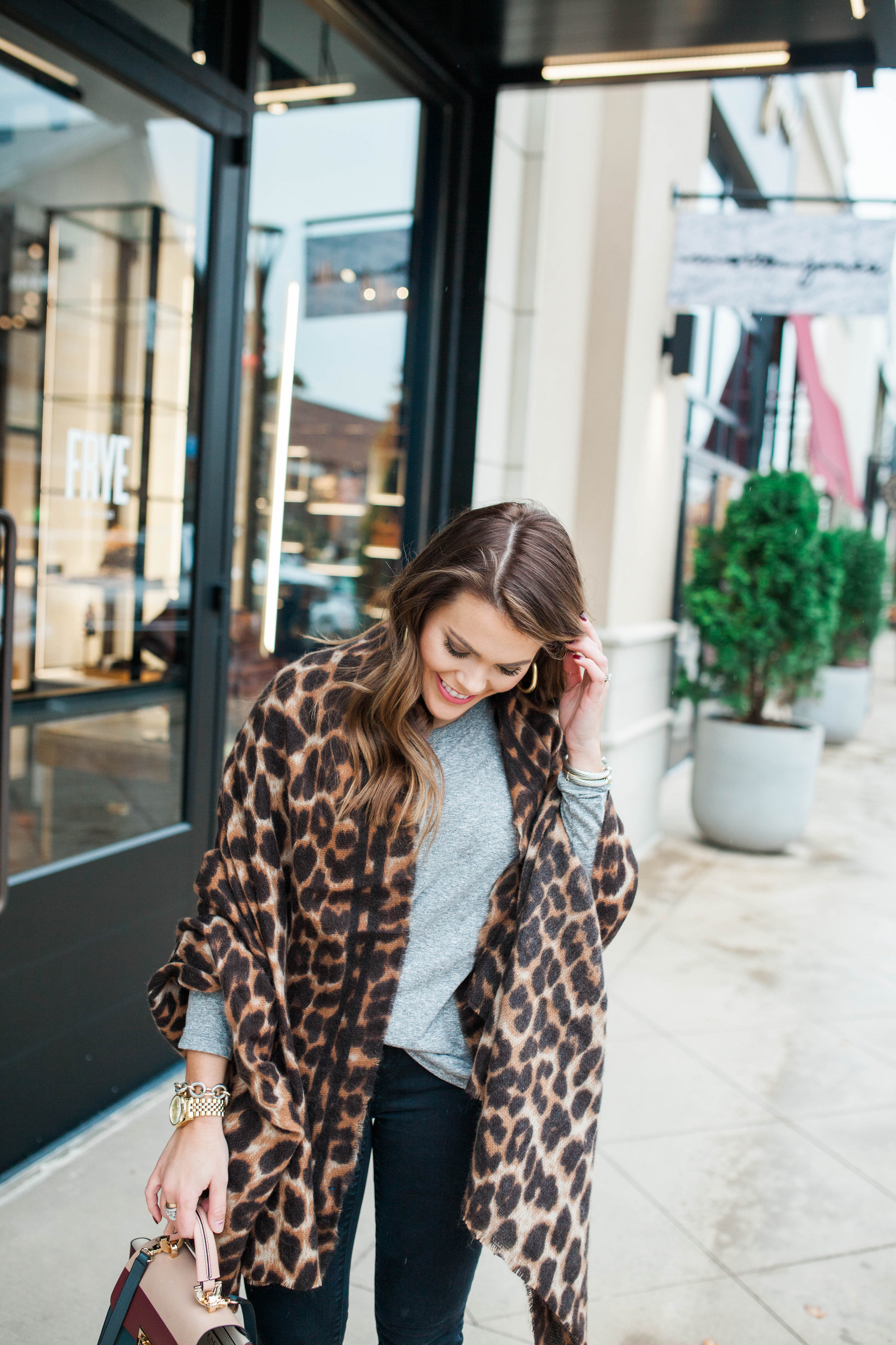 Leopard Scarf / Thanksgiving Outfit Idea