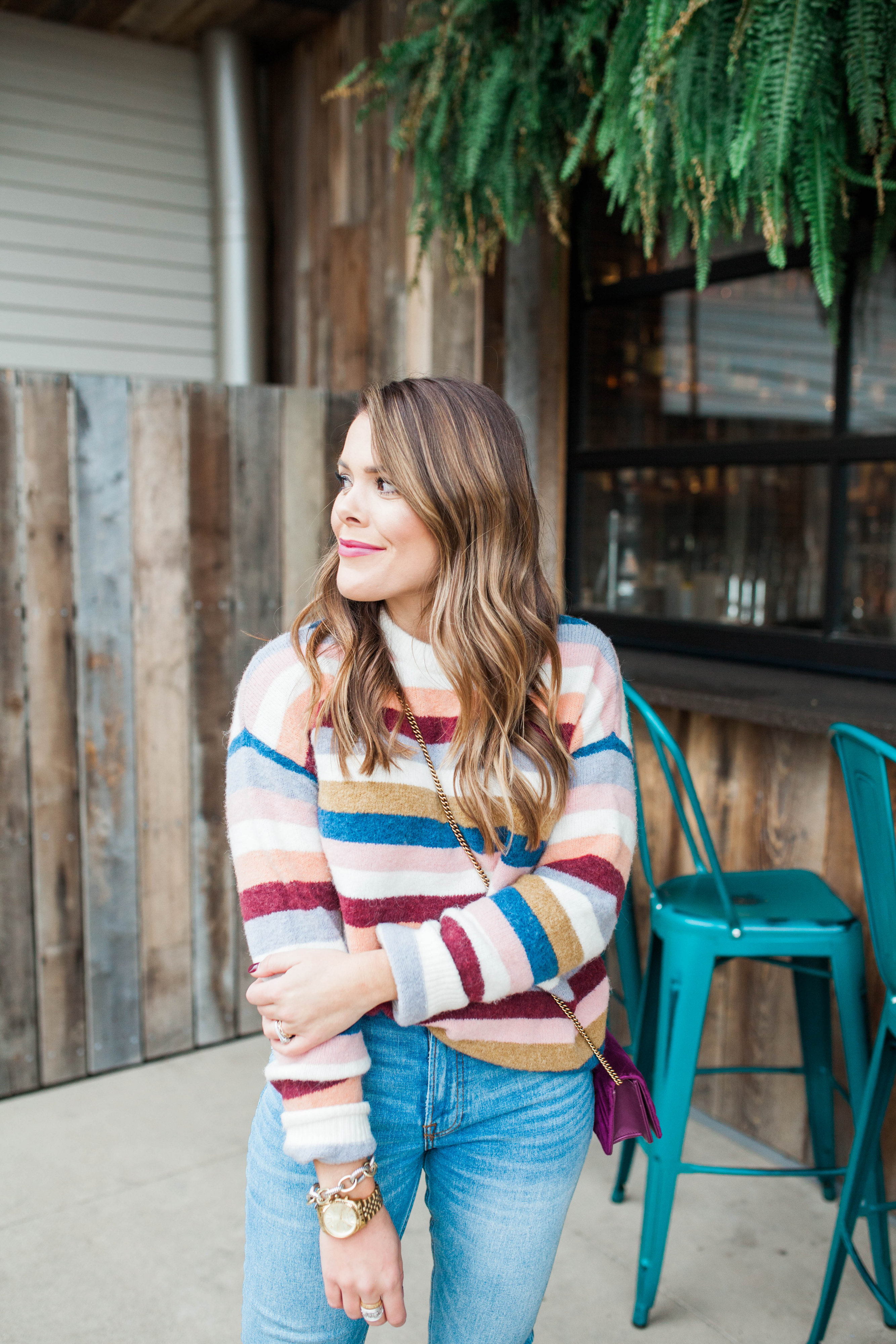 Fall Stripes / Thanksgiving outfit idea