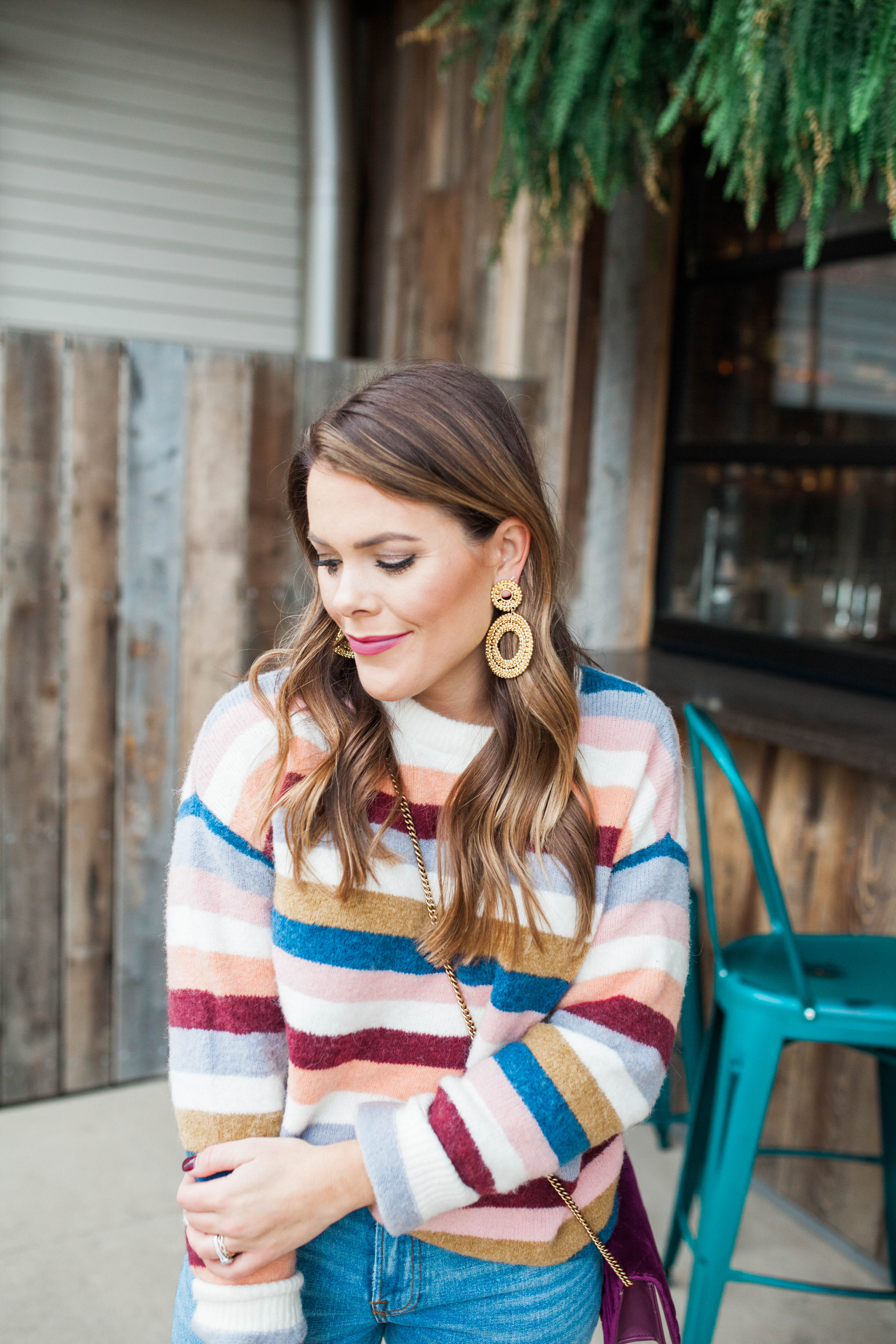 Fall Stripes / Thanksgiving outfit idea