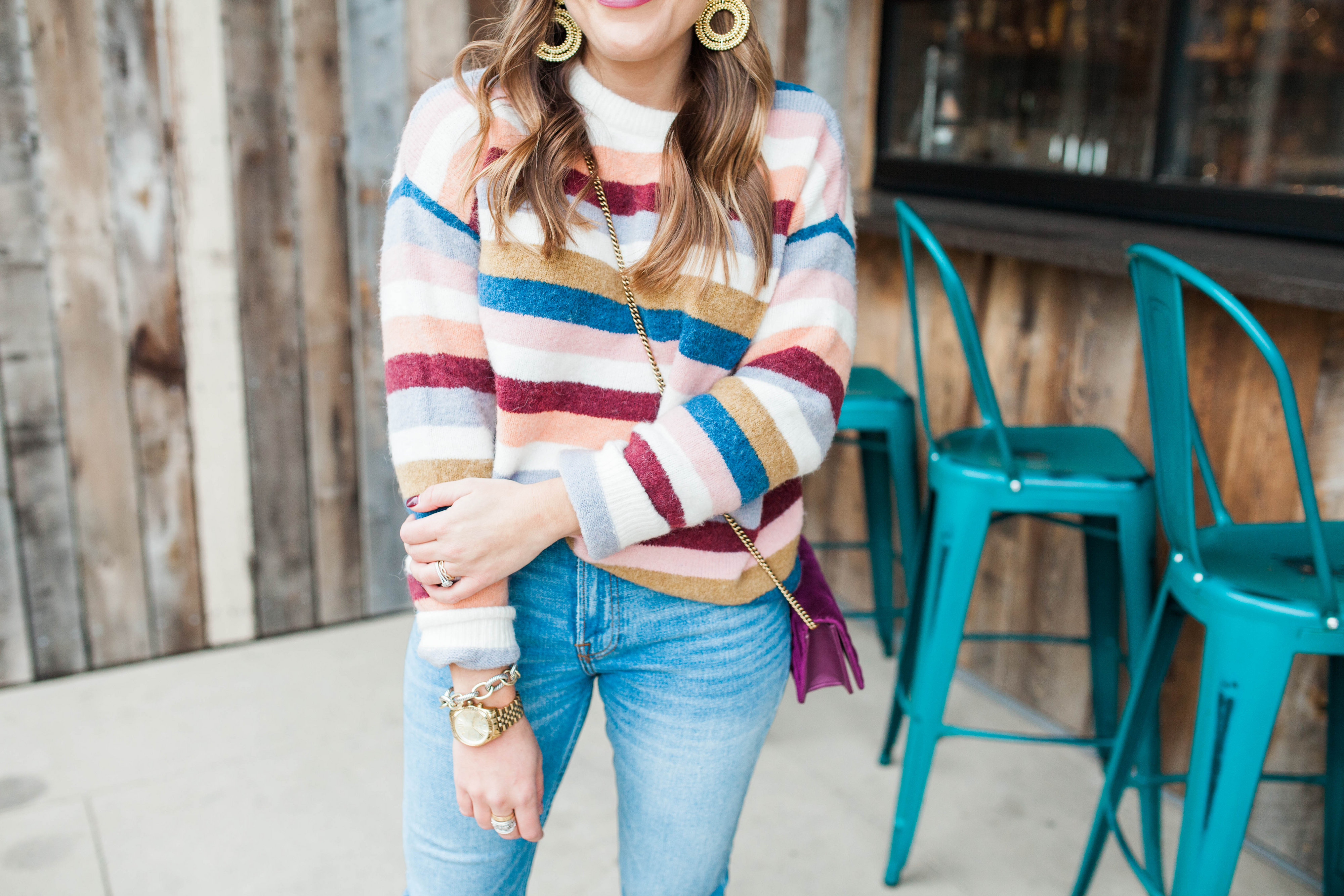 Fall Stripes / Thanksgiving outfit idea