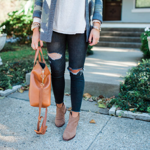 Camo cardigan / casual fall outfit / target style
