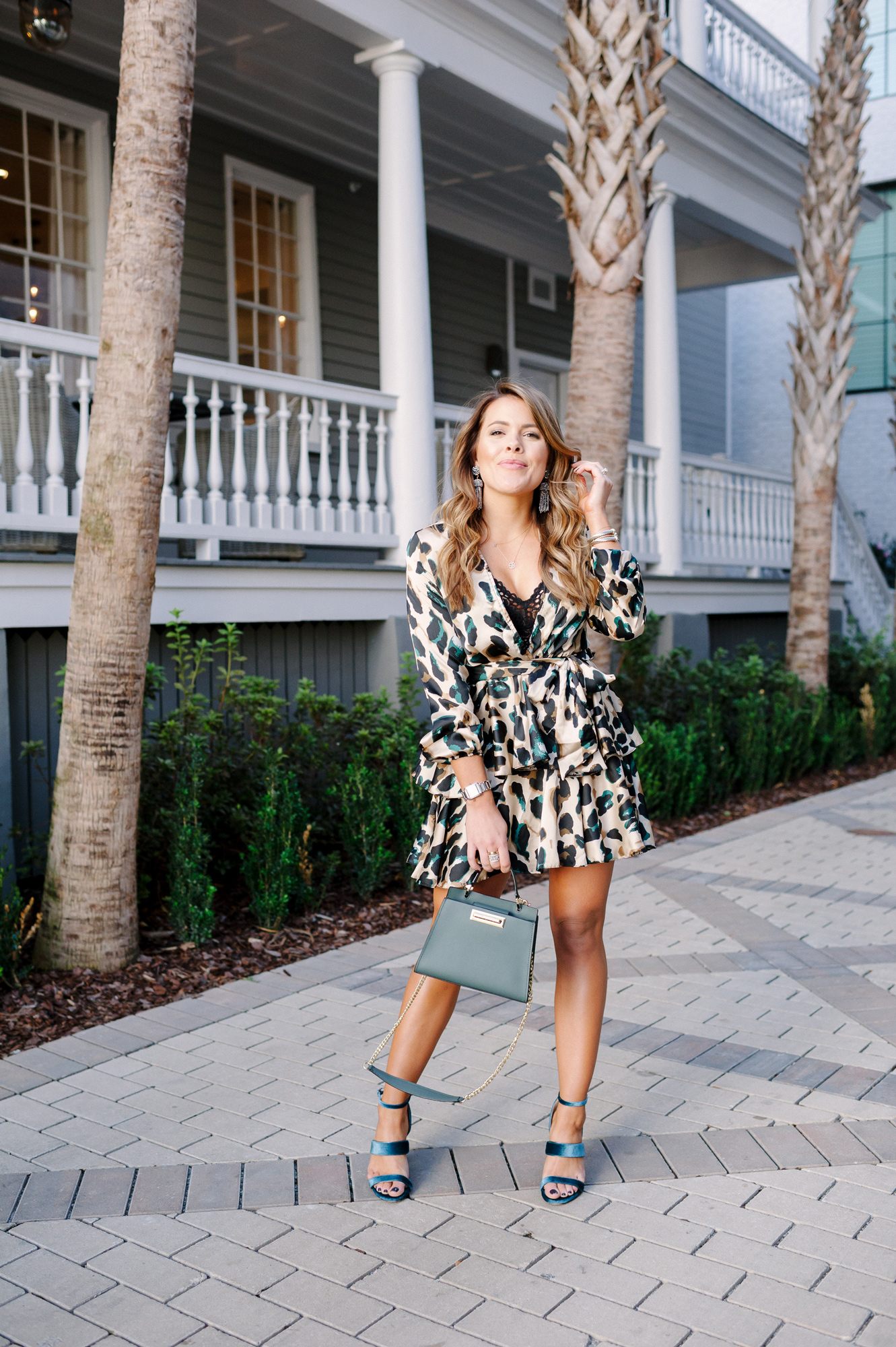 Flirty Leopard Dress / Holiday Outfit Idea