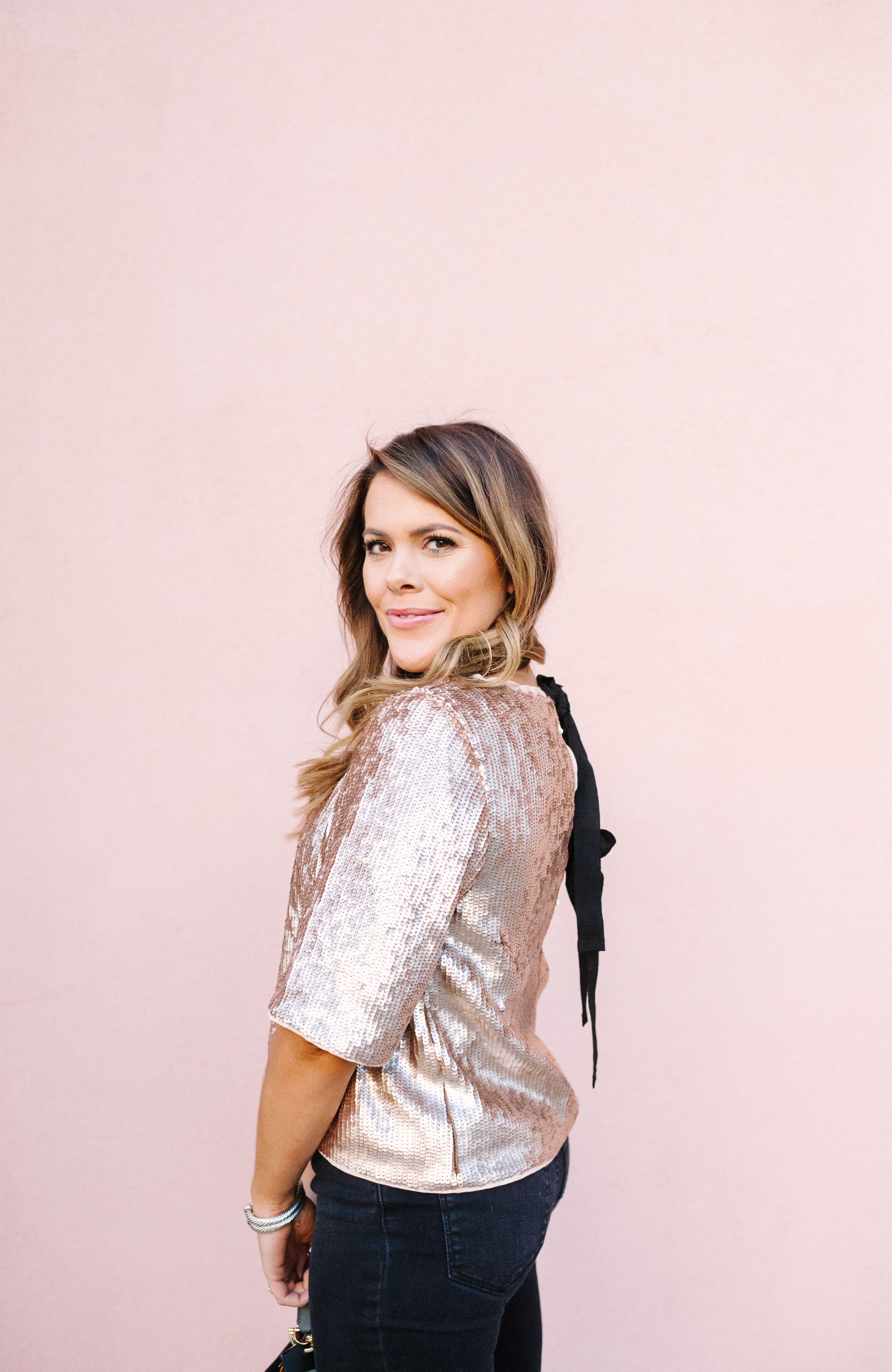 J Crew Sequin Top / Holiday Outfit Idea / Charleston, SC