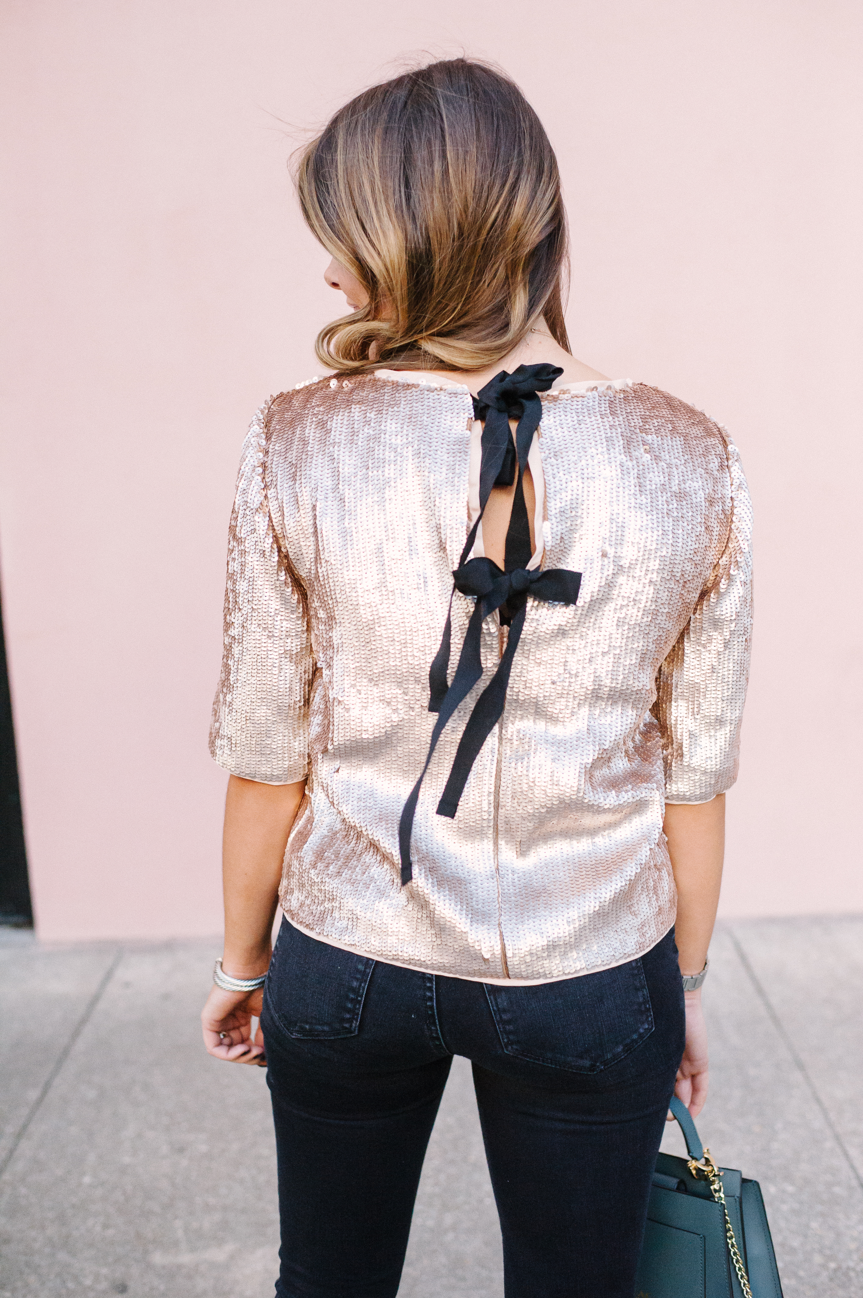 J Crew Sequin Top / Holiday Outfit Idea / Charleston, SC