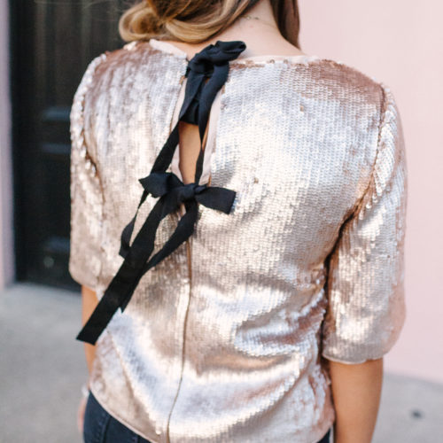 J Crew Sequin Top / Holiday Outfit Idea / Charleston, SC