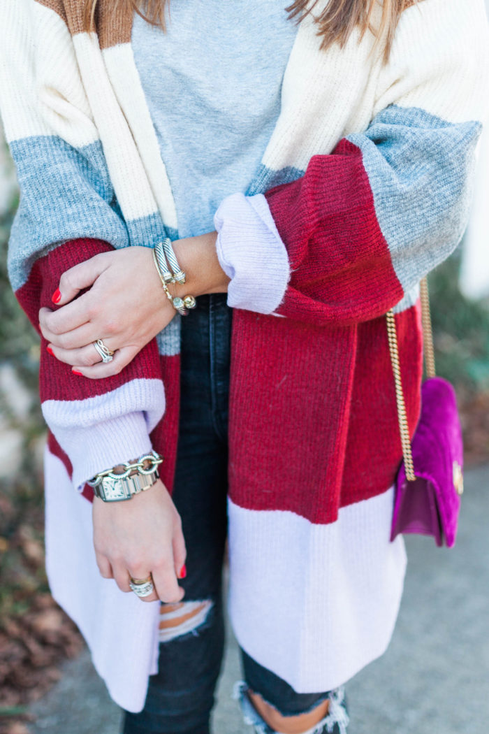 Colorblock Cardigan