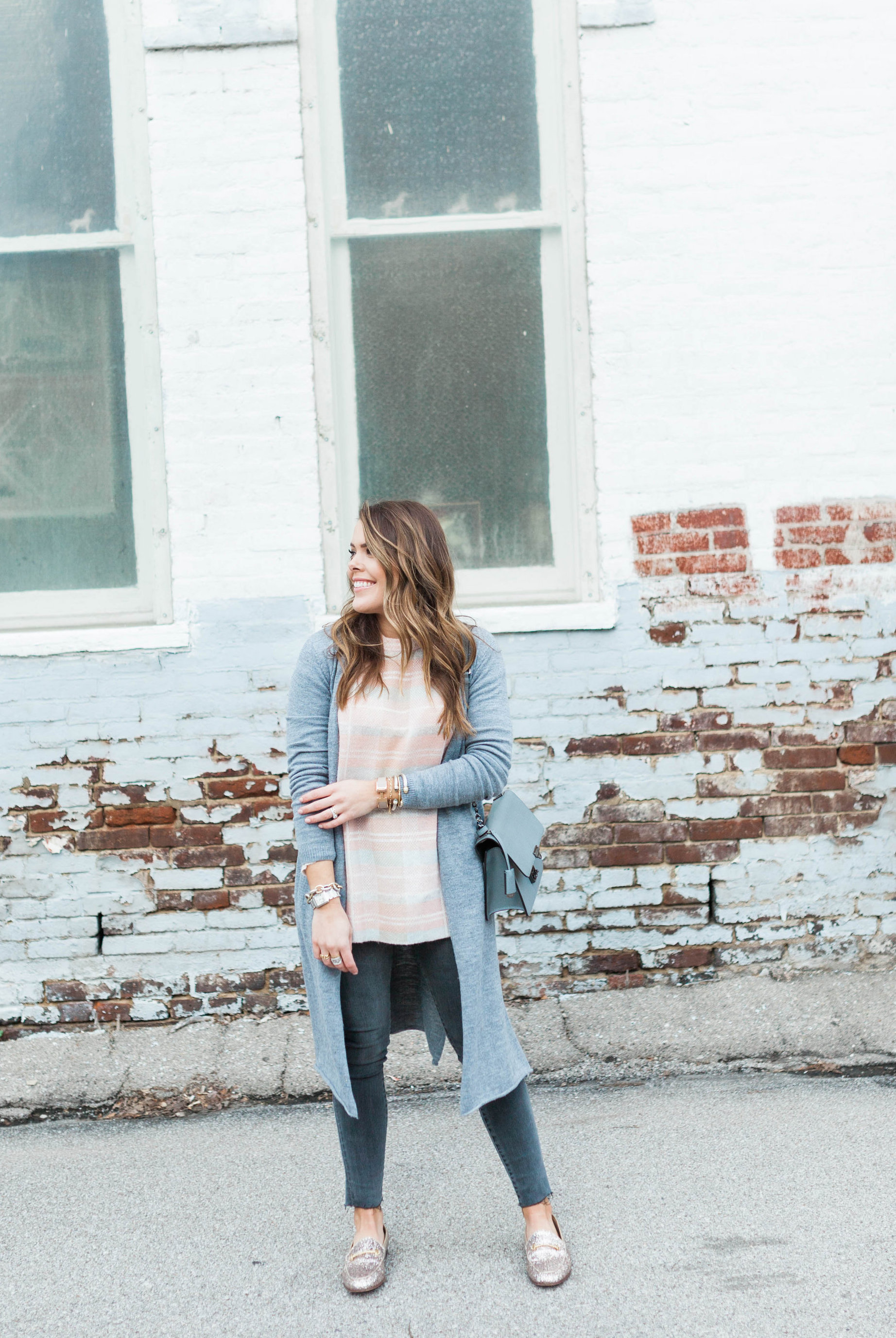 Cozy Plaid Sweater / Winter Outfit