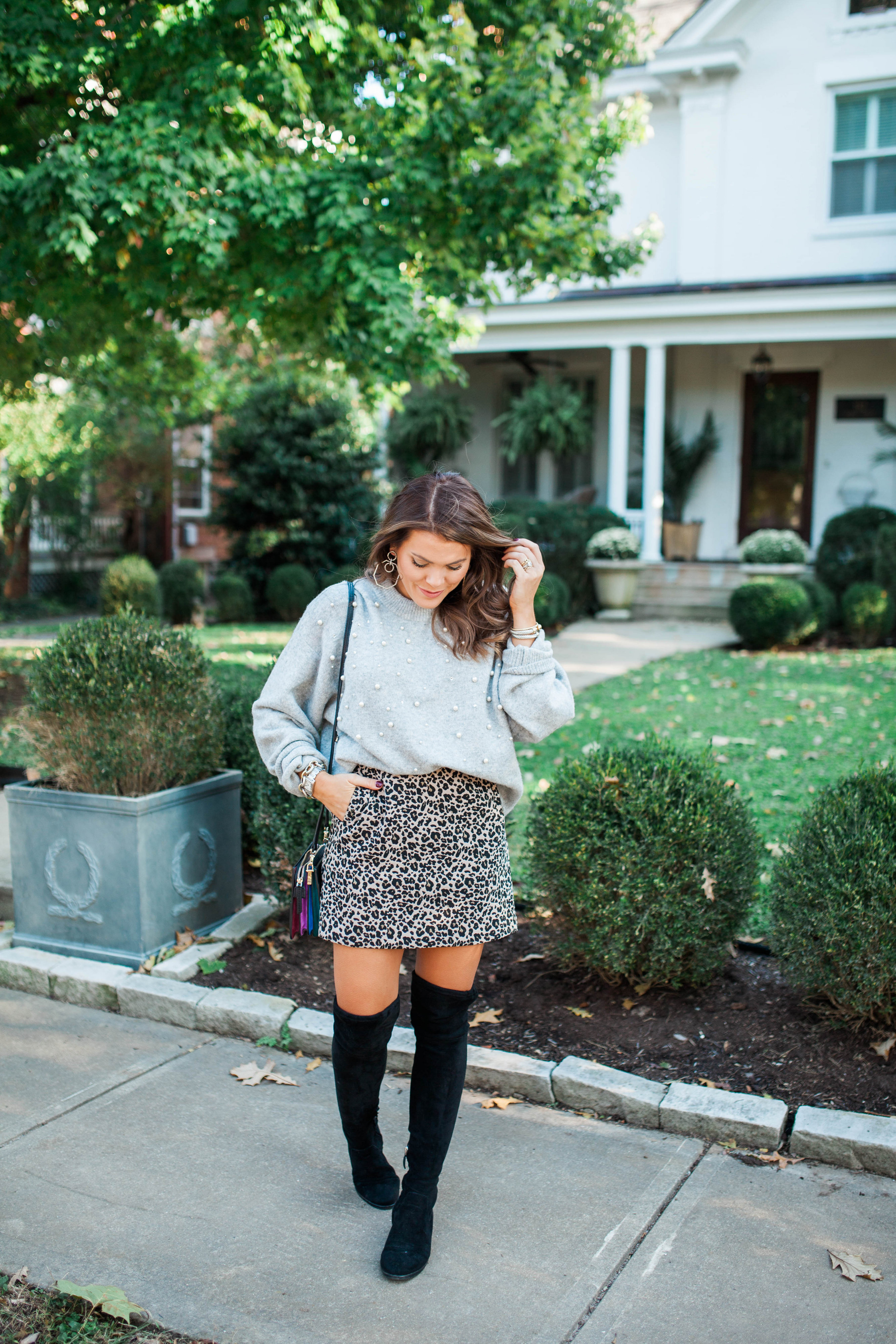 Leopard Skirt / Skirt for Winter