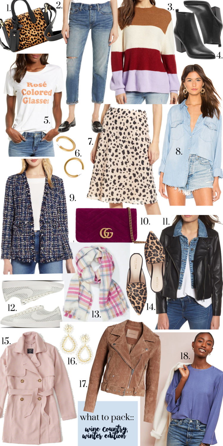 What to Pack:: Wine Country, Winter Edition - Glitter & Gingham