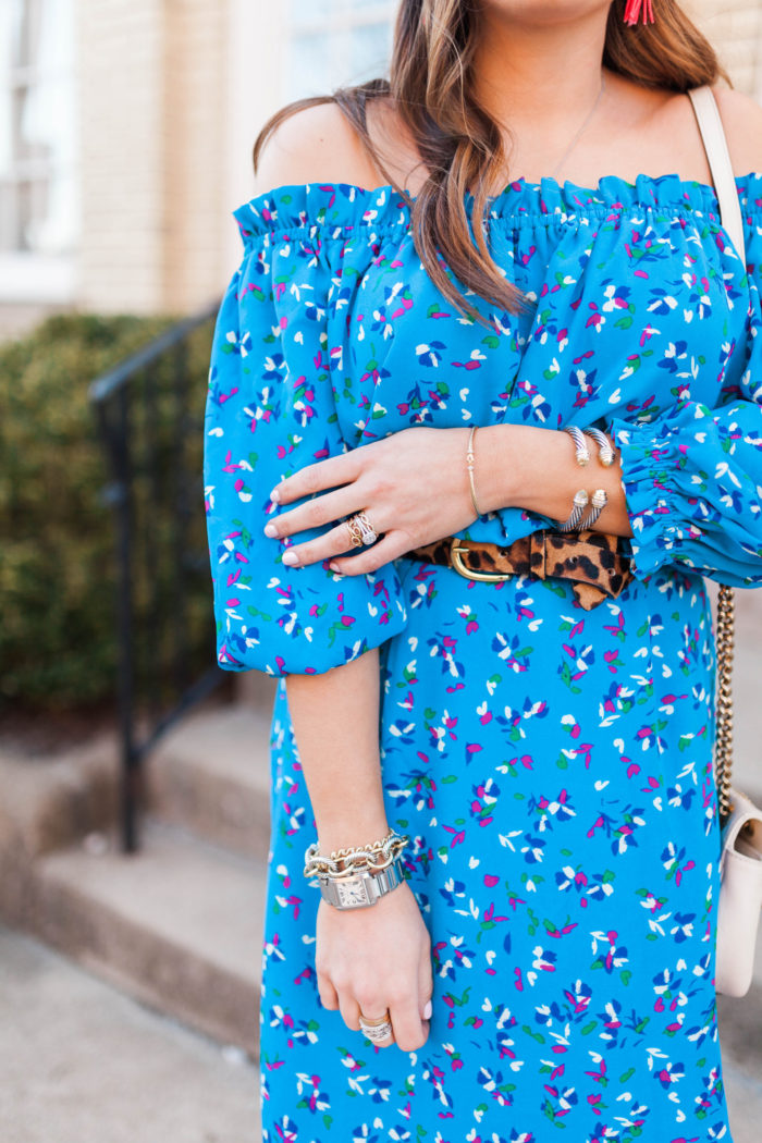 Blue Floral Maxi