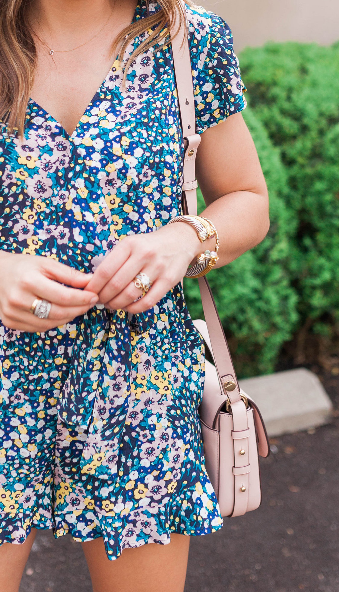 Floral Romper / Spring Outfit Idea 