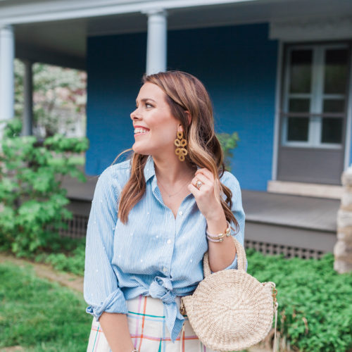 A spring print mix / plaid & stripes