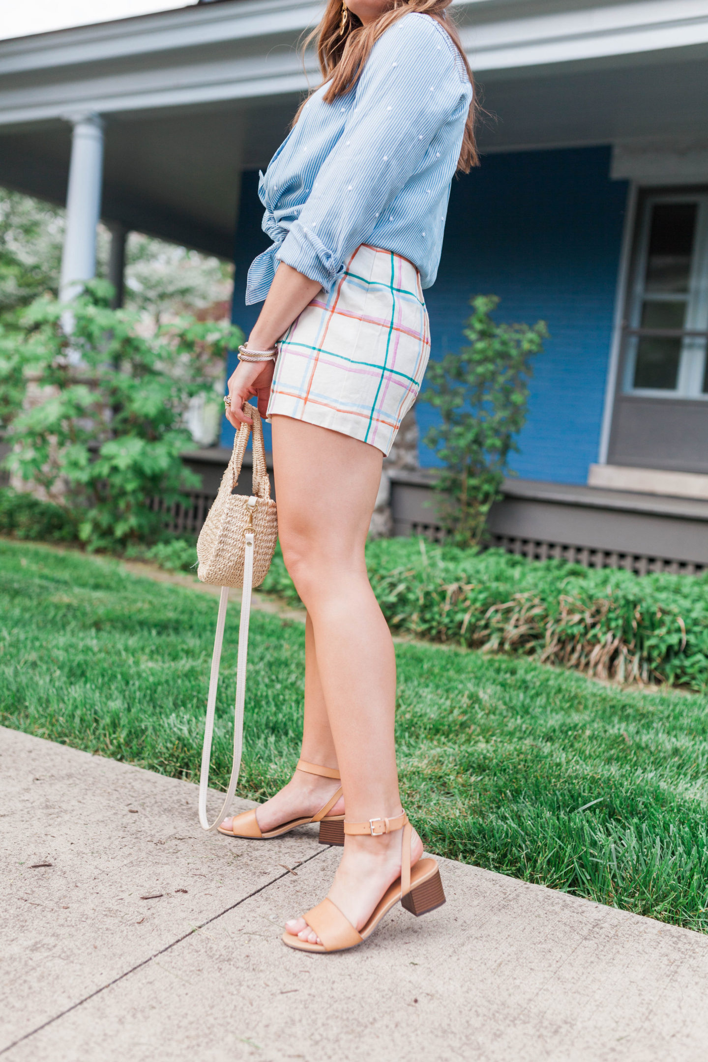 A spring print mix / plaid & stripes