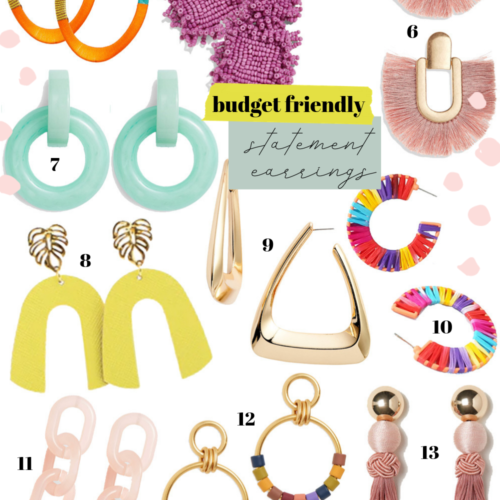 budget friendly statement earrings