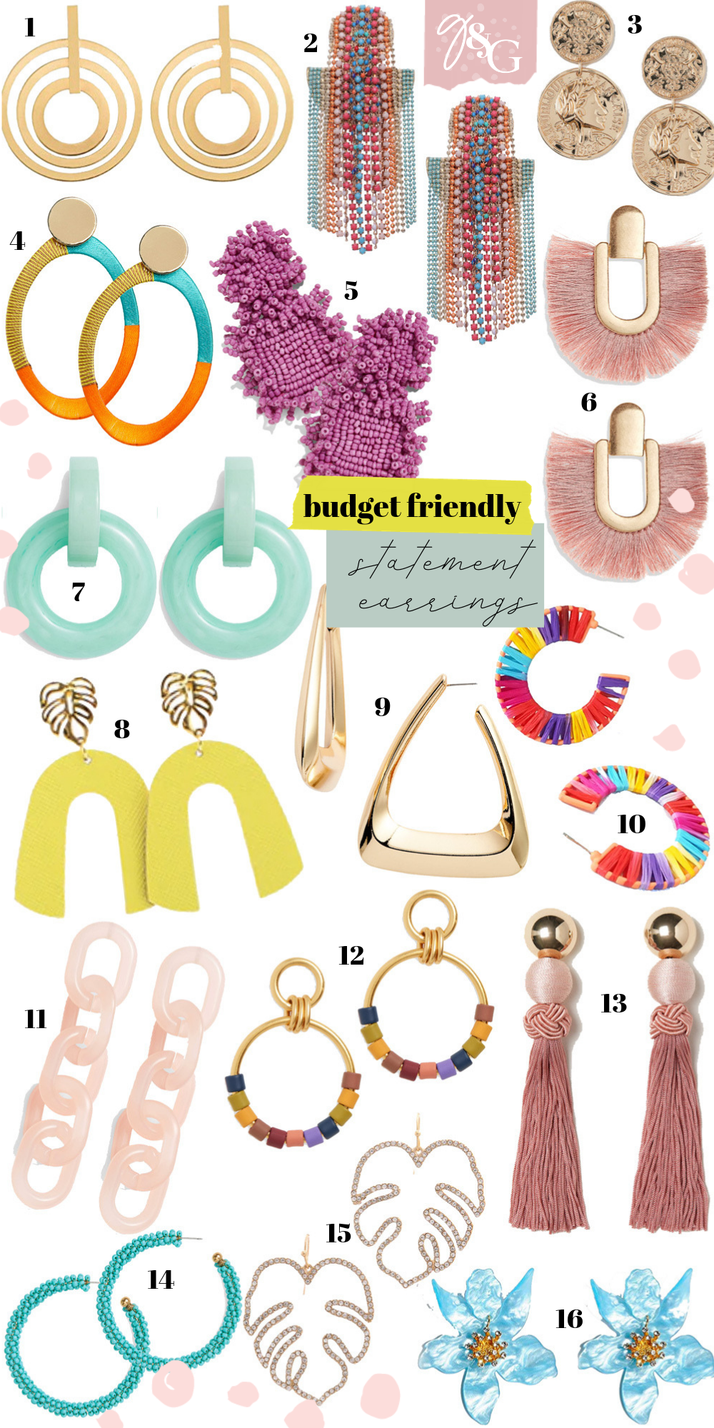 budget friendly statement earrings