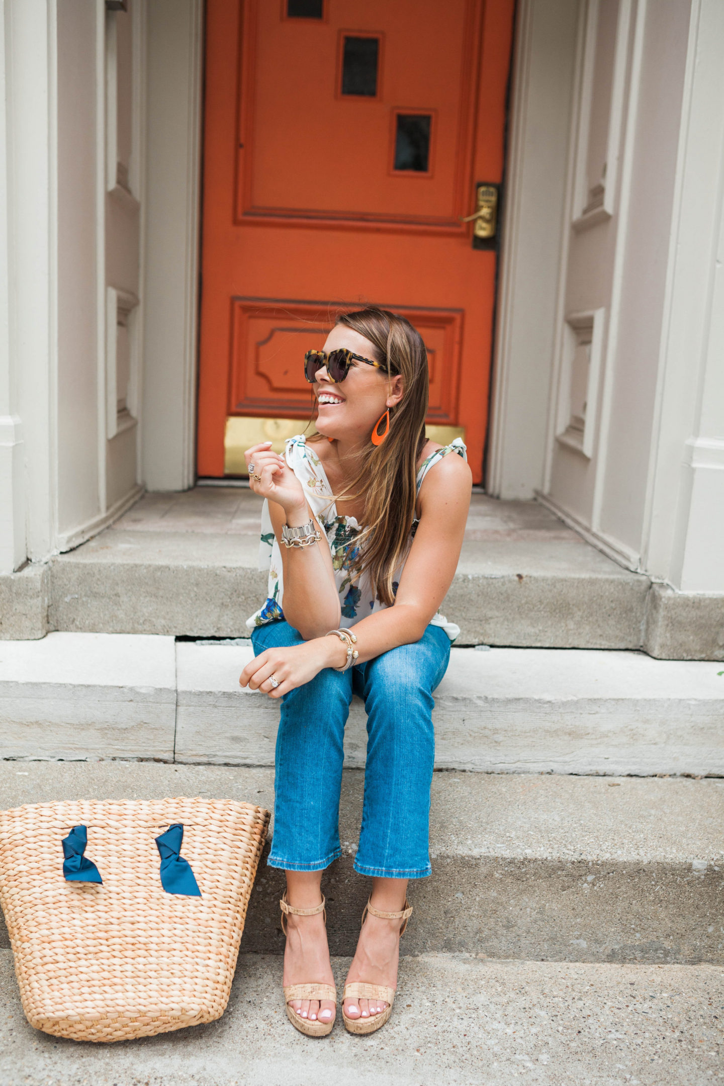 Favorite Summer Jeans / Floral Top 