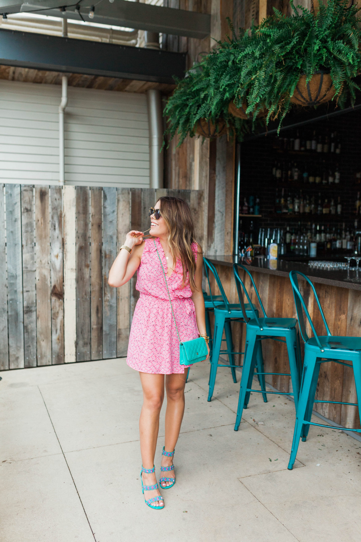 Pink Wrap Dress