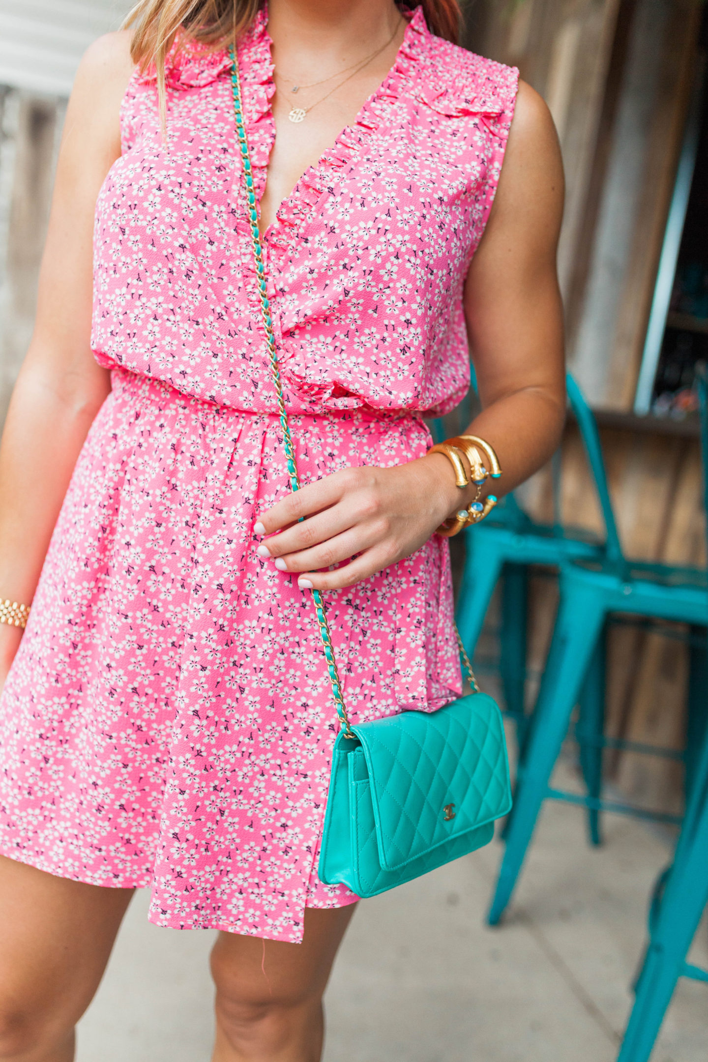 Pink Wrap Dress