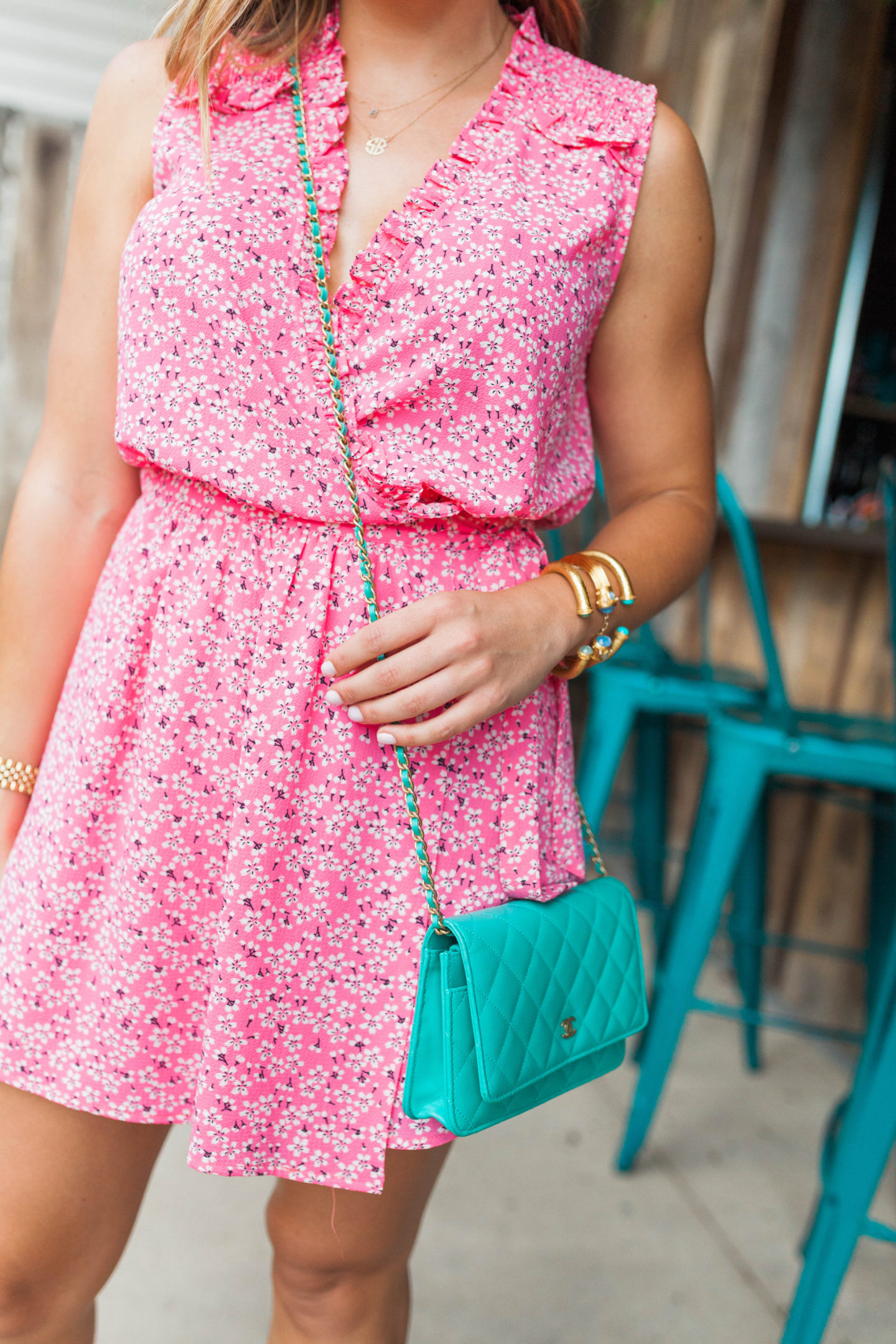 Pink Wrap Dress