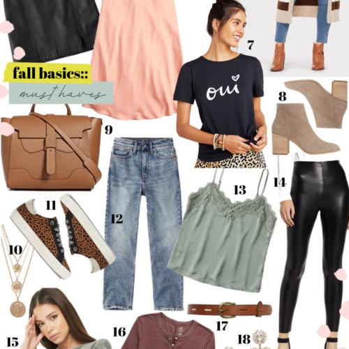 Fall Basics Must Haves // Fall closet staples